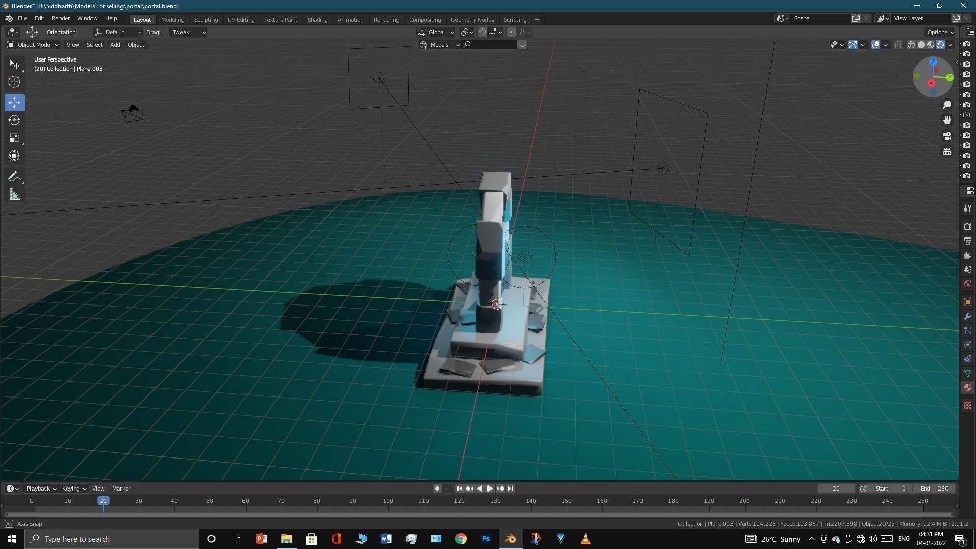 Old Portal 3D model_11