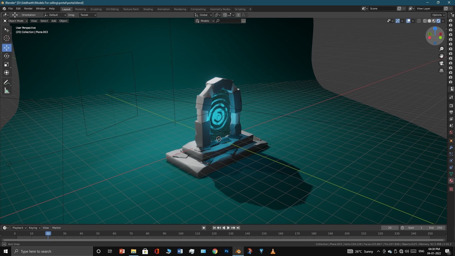 Old Portal 3D model_16