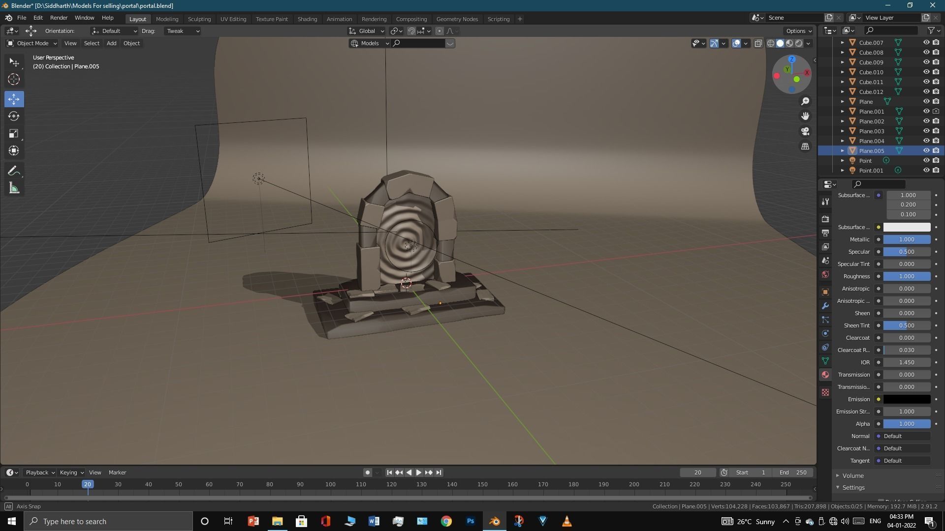 Old Portal 3D model_37