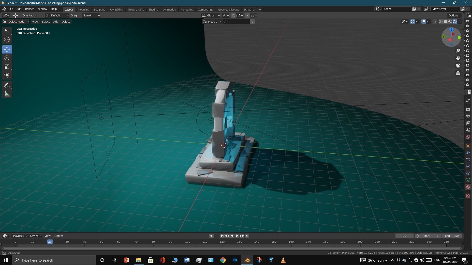 Old Portal 3D model_17