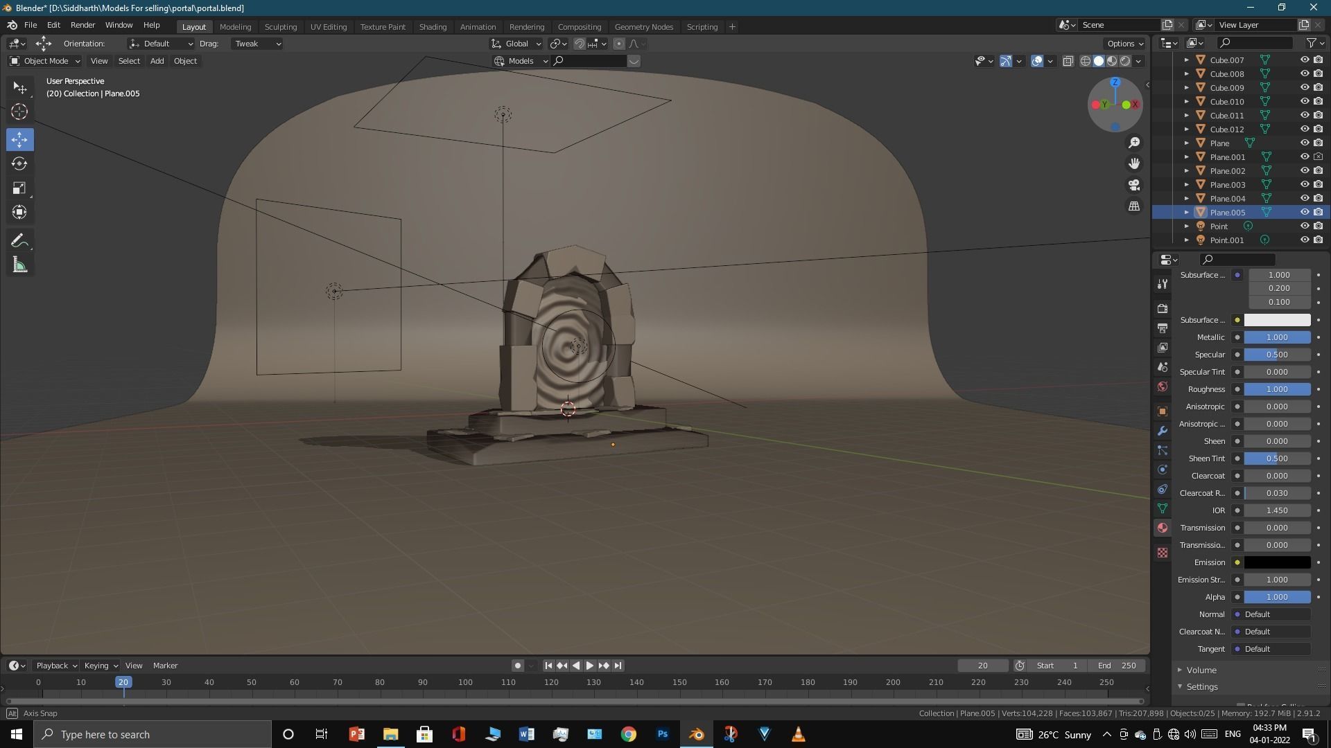 Old Portal 3D model_35