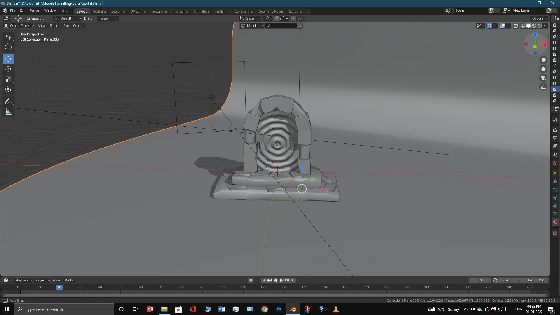 Old Portal 3D model_21