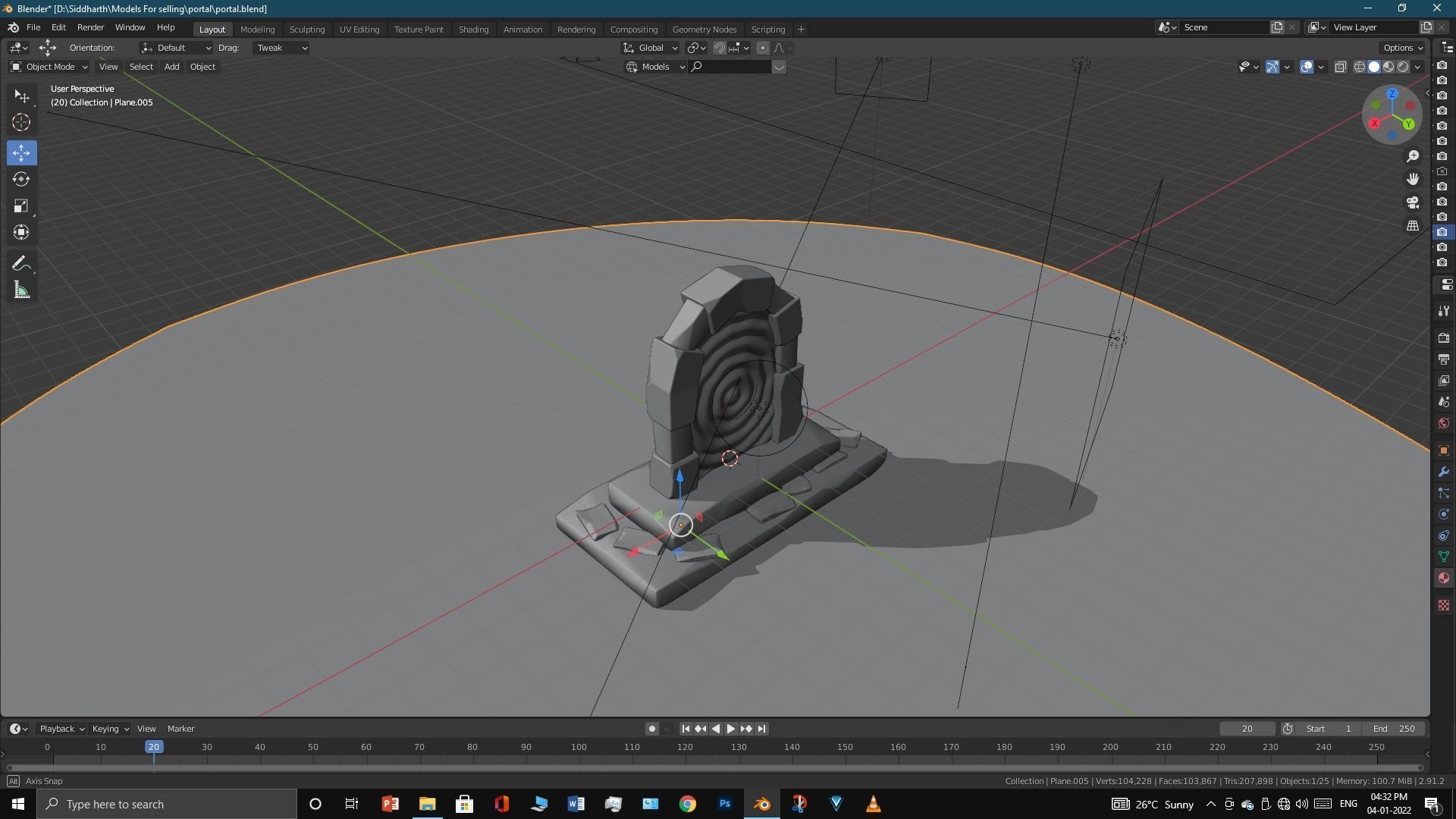 Old Portal 3D model_24