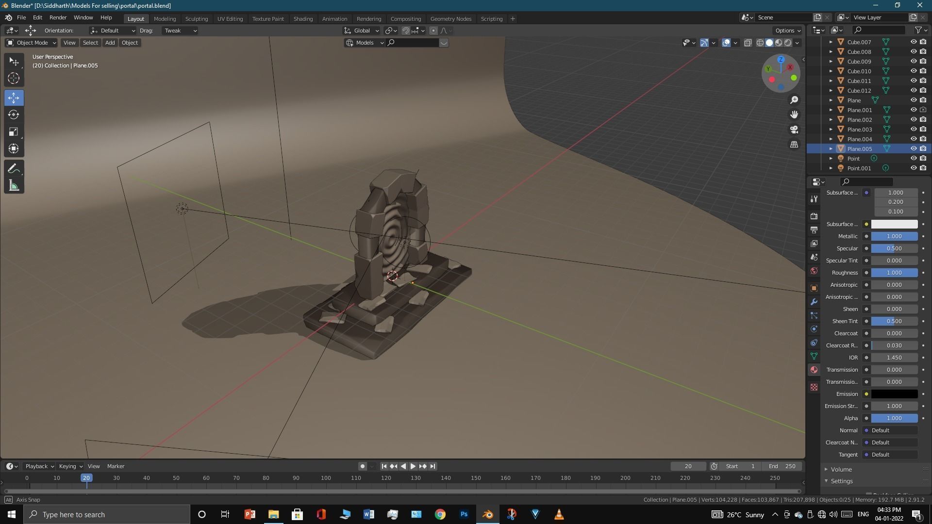 Old Portal 3D model_38