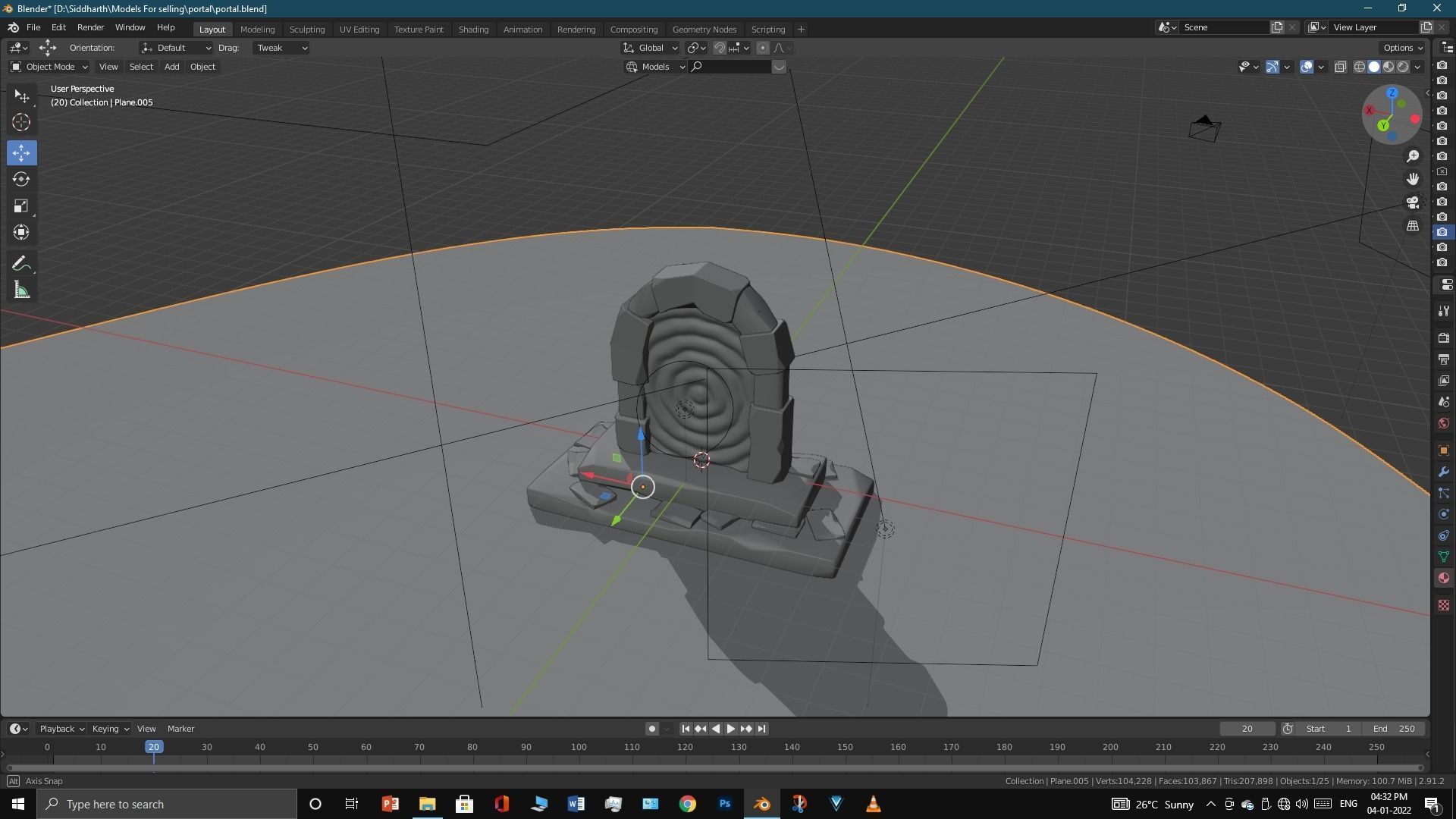 Old Portal 3D model_20