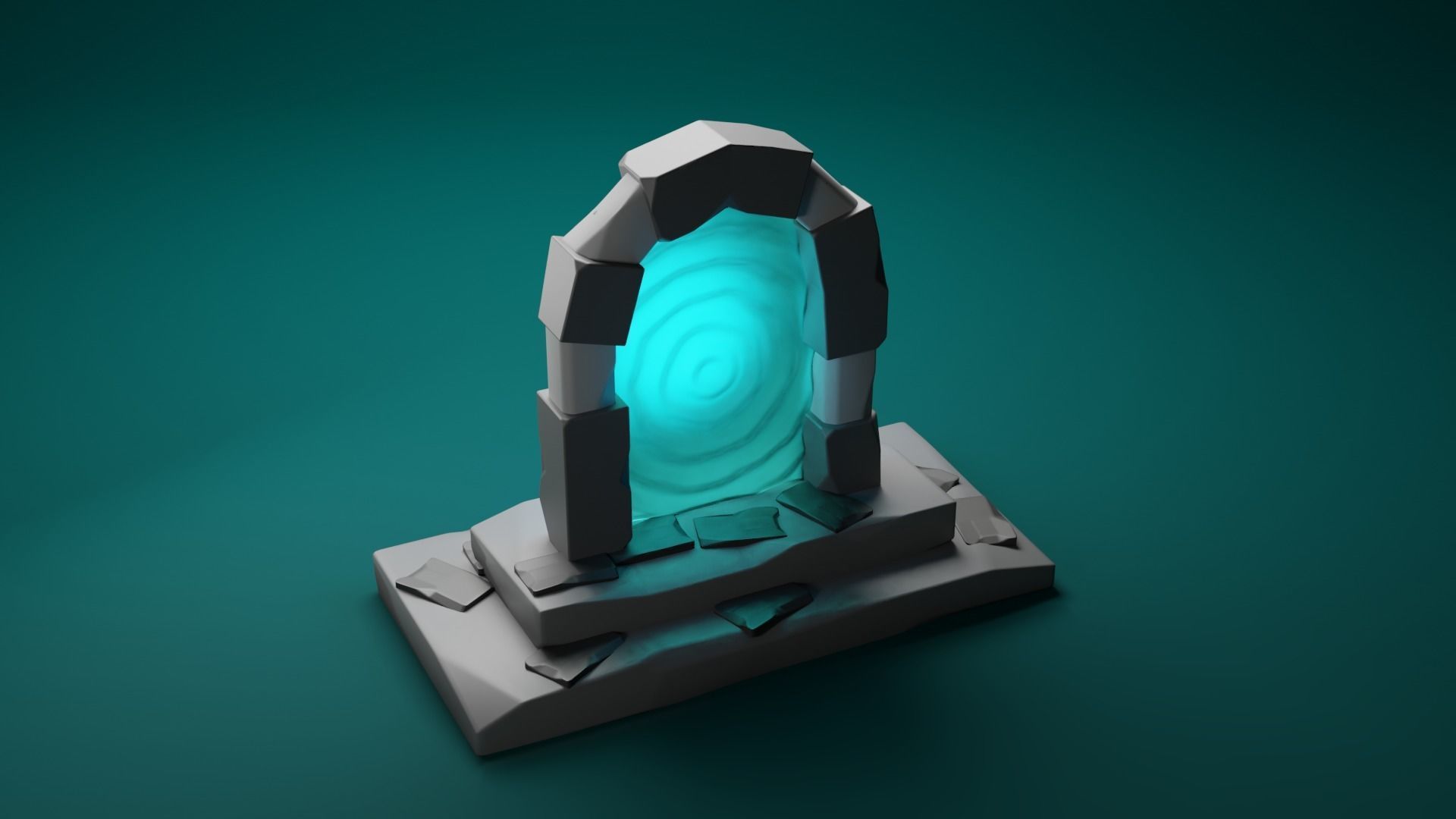 Old Portal 3D model_1