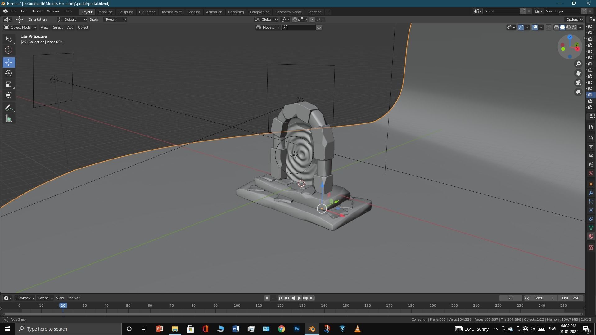 Old Portal 3D model_19