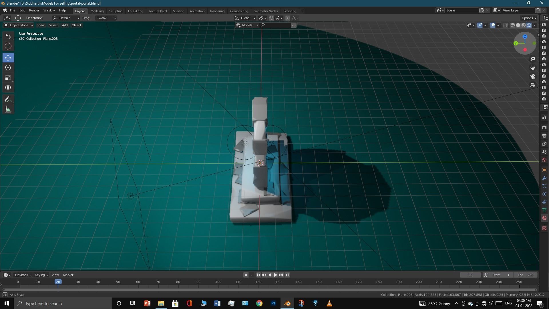 Old Portal 3D model_10