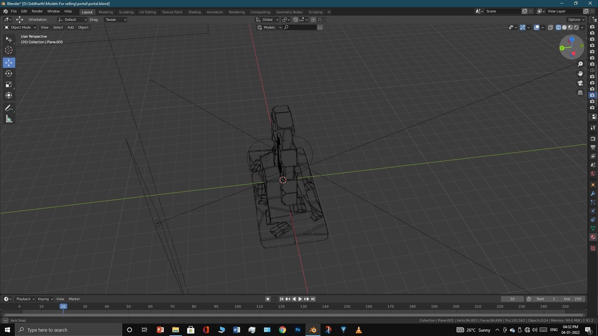 Old Portal 3D model_30