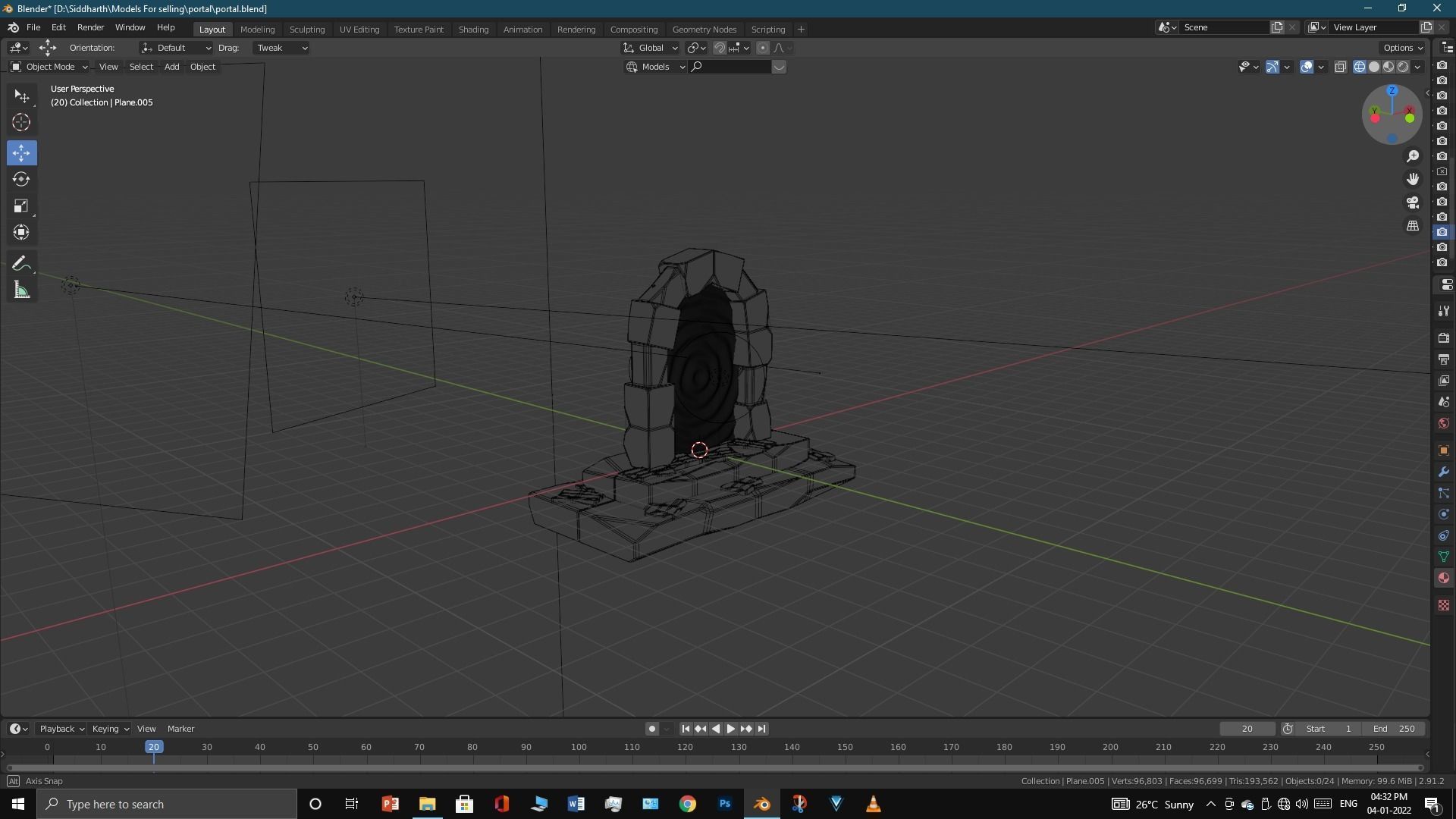 Old Portal 3D model_32