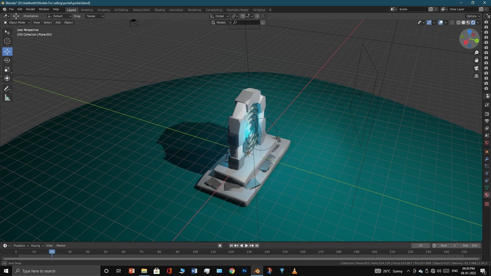 Old Portal 3D model_12