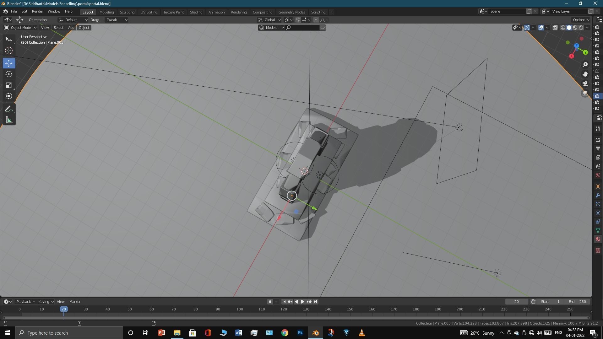 Old Portal 3D model_27