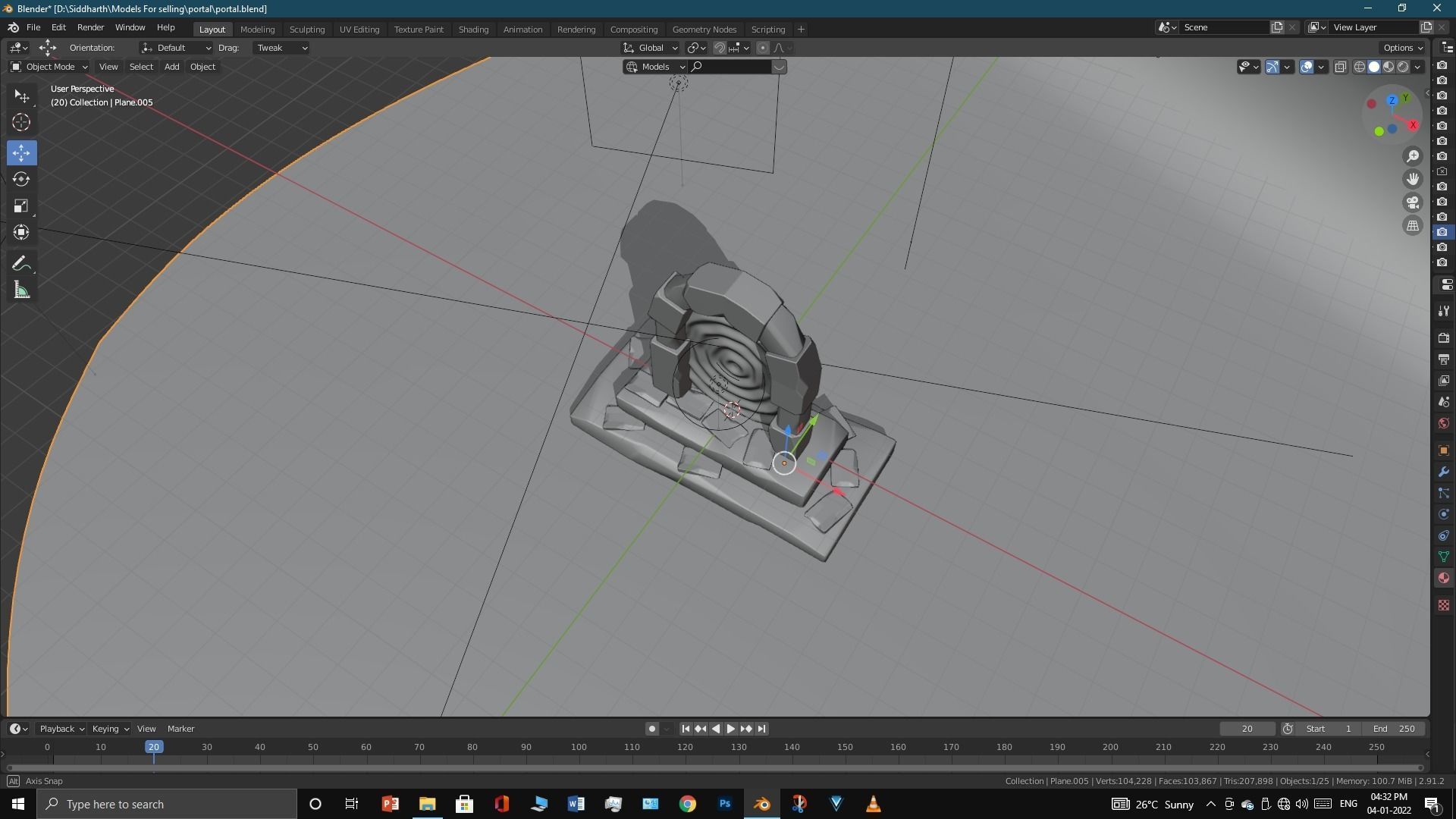 Old Portal 3D model_26