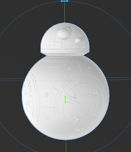 STAR WARS BB-8 DROID - PERFECT - Hi RES 3d Print File 3D print model