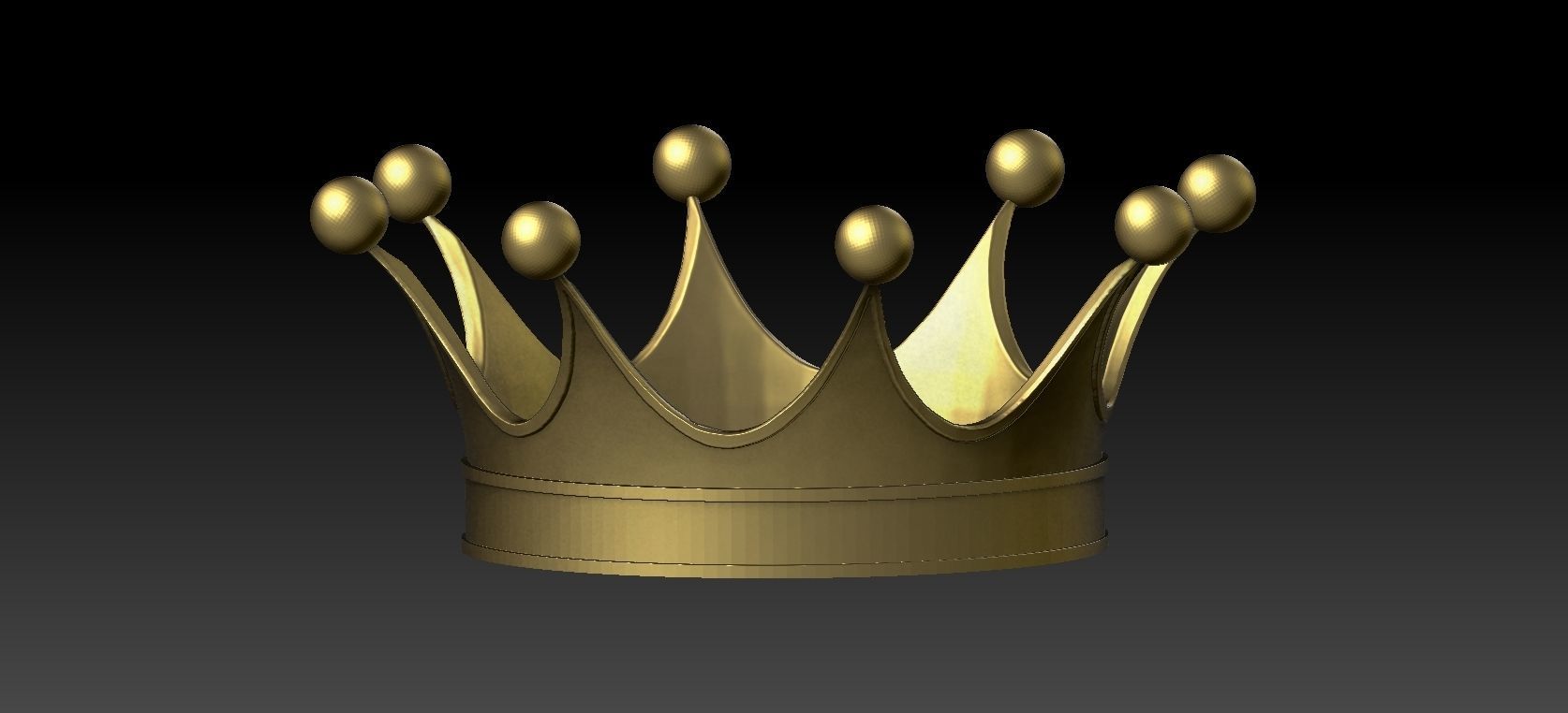 king Crown Free 3D print model_1