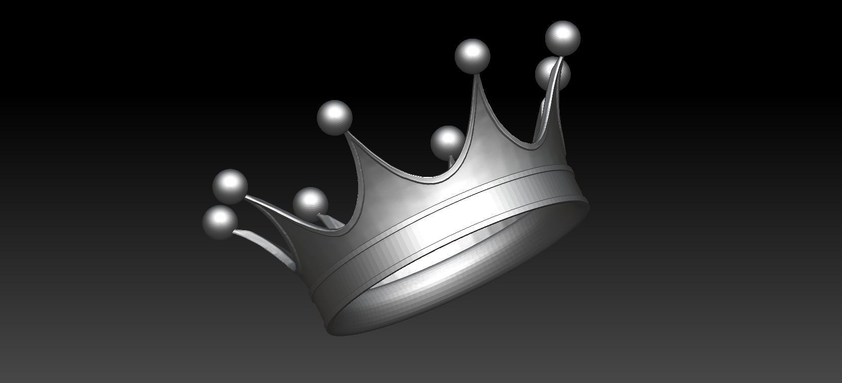 king Crown Free 3D print model_3