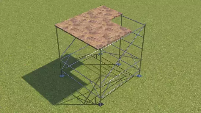 Scaffolding metal frame