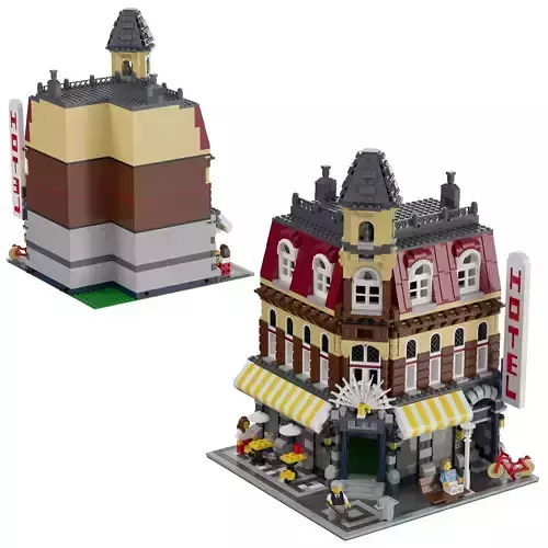 Lego - 10182 Cafe Corner 3D model