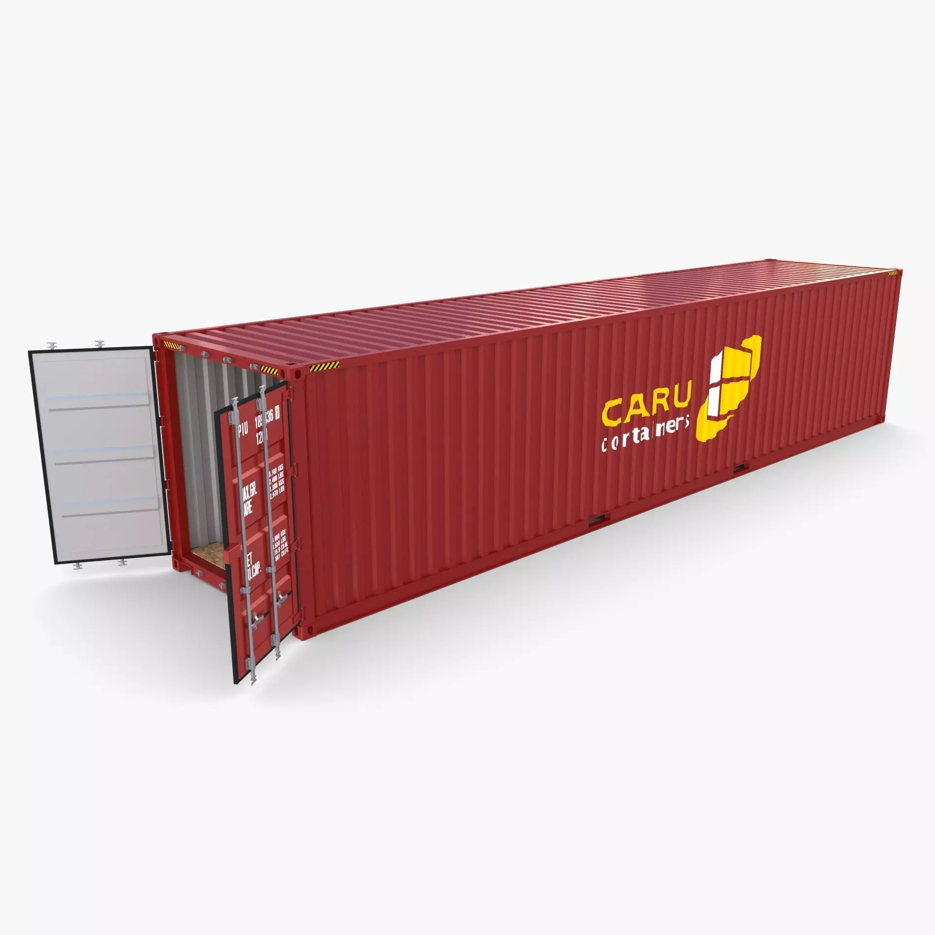 40ft Shipping Container Caru v2 3D model_0