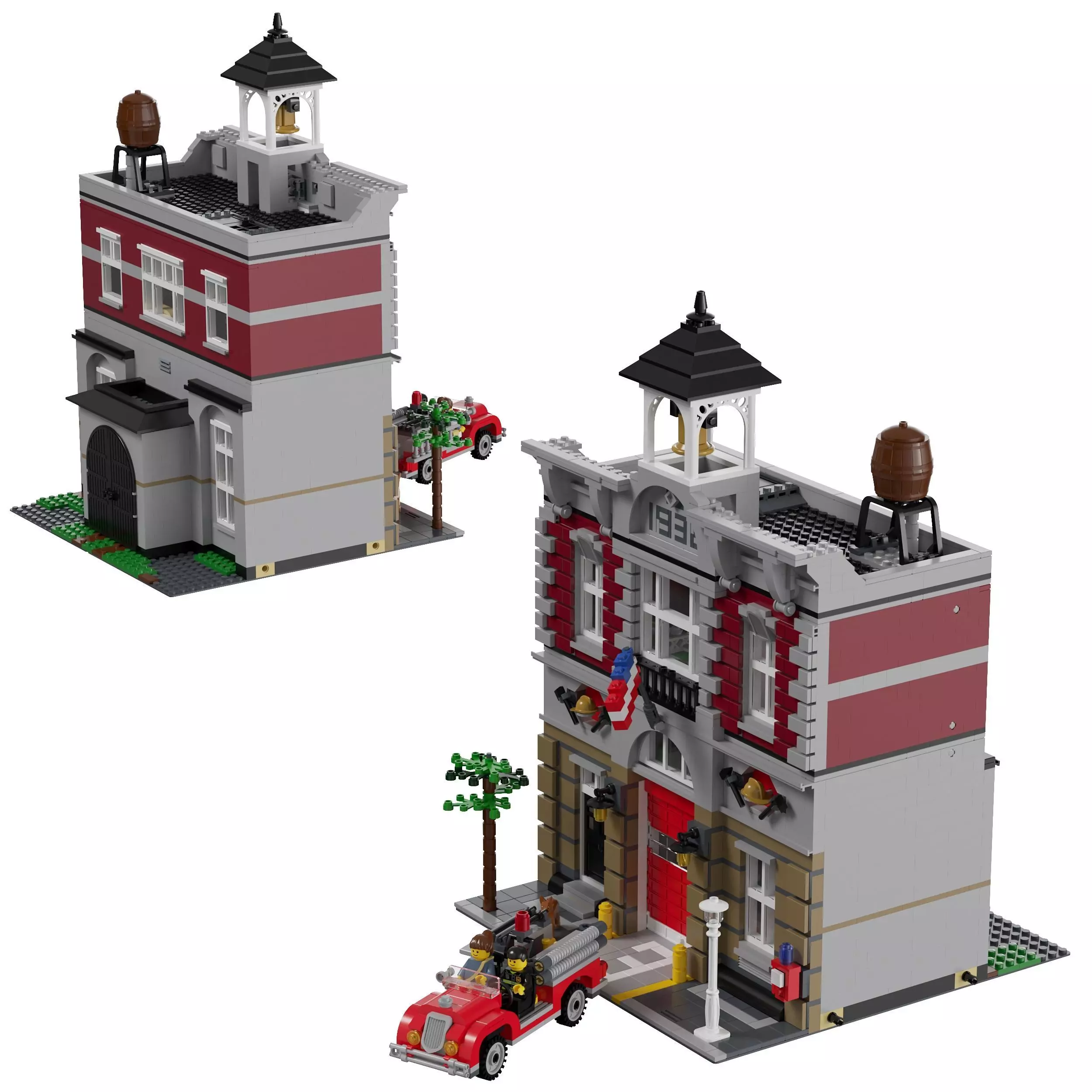 Lego - 10197 Fire Brigade 3D model_0