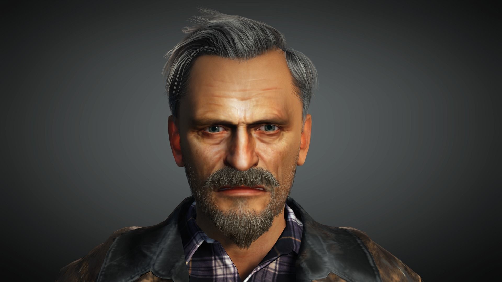 AAA Apocalypse Male Character 04 Low-poly 3D model_15