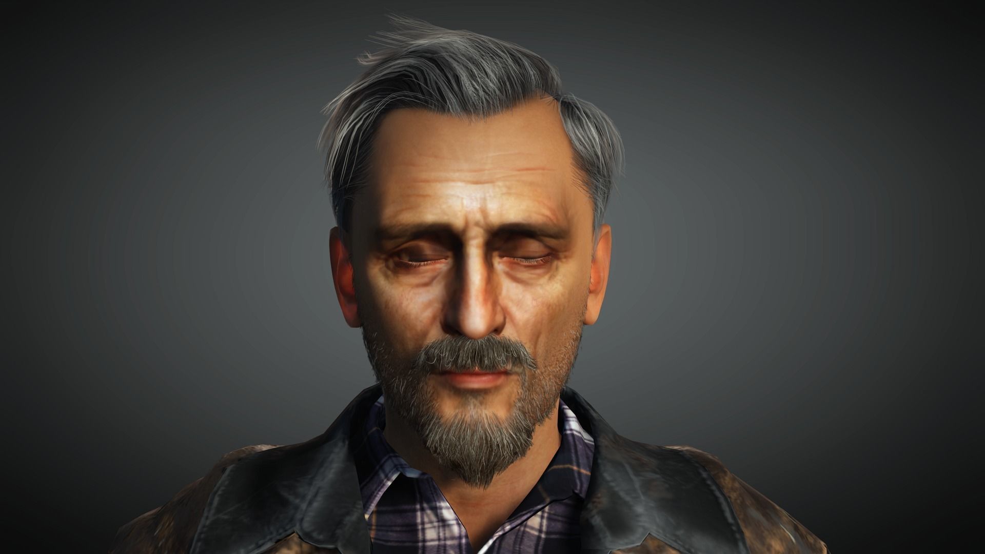 AAA Apocalypse Male Character 04 Low-poly 3D model_16