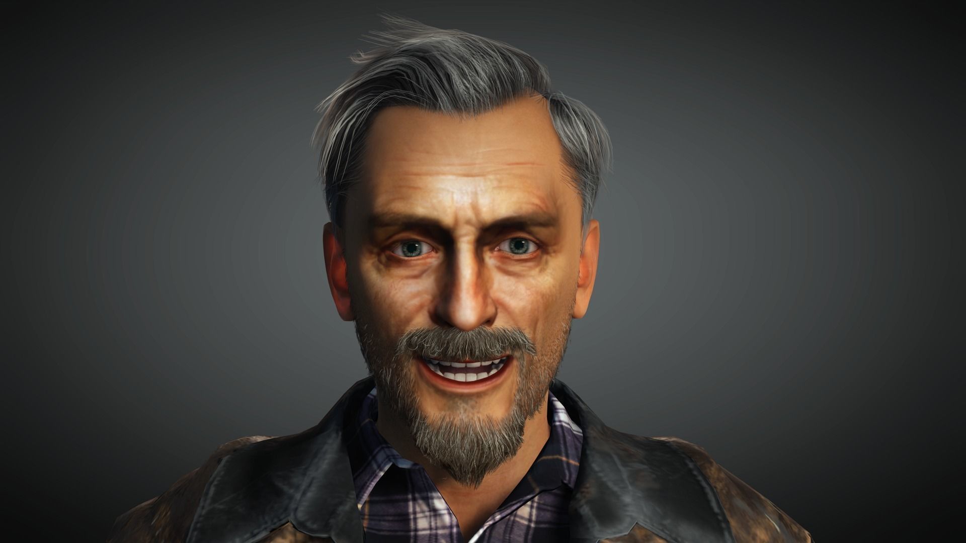 AAA Apocalypse Male Character 04 Low-poly 3D model_14