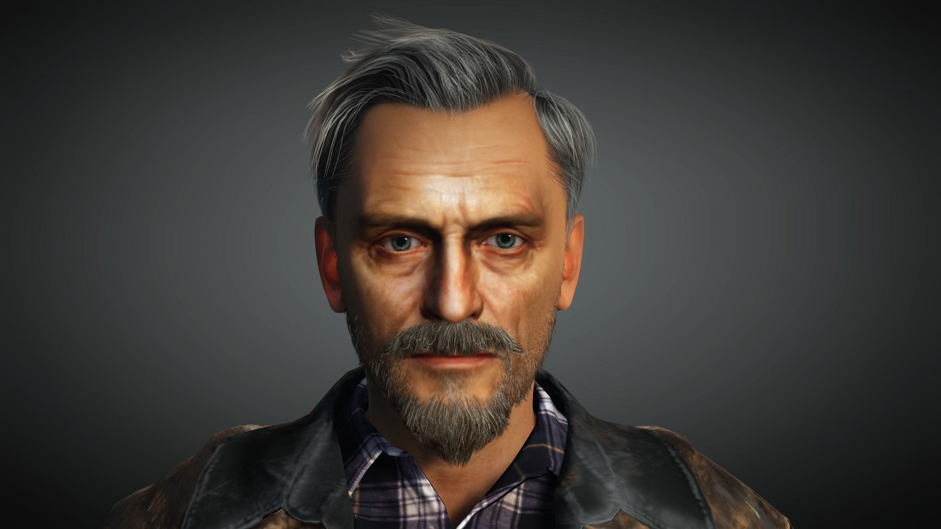 AAA Apocalypse Male Character 04 Low-poly 3D model_13