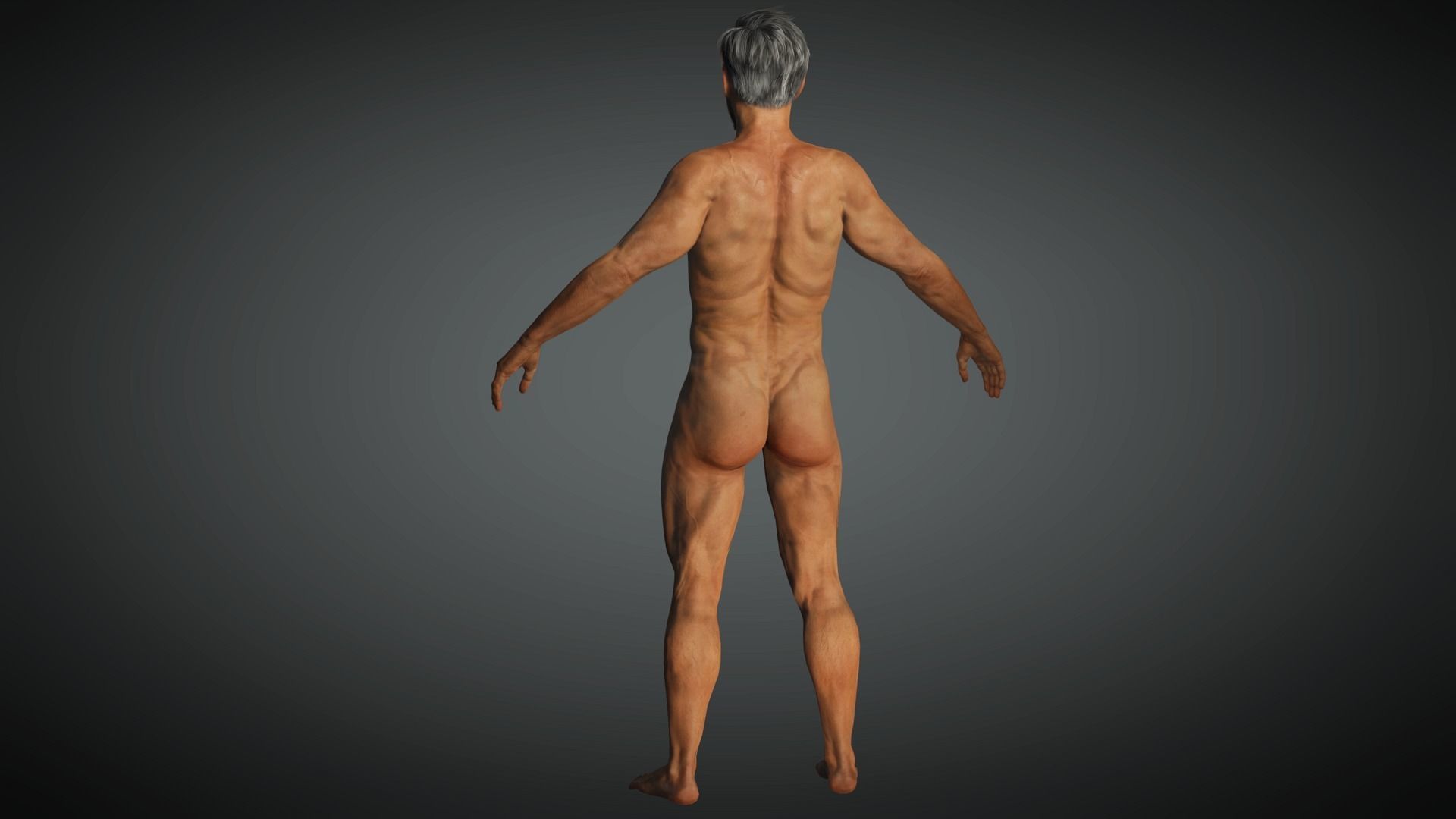 AAA Apocalypse Male Character 04 Low-poly 3D model_12