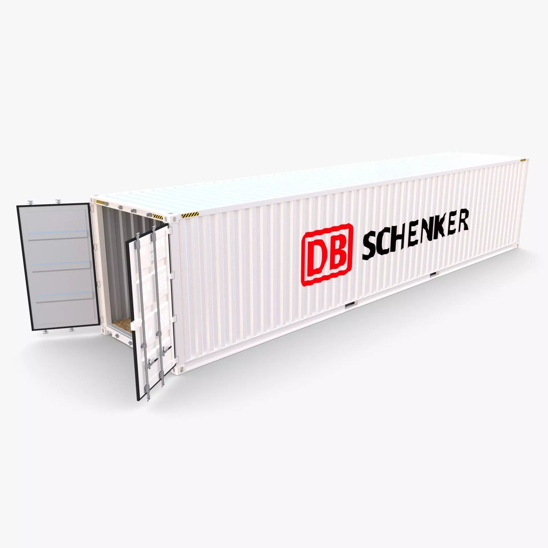 40ft Shipping Container DB Schenker 3D model_0