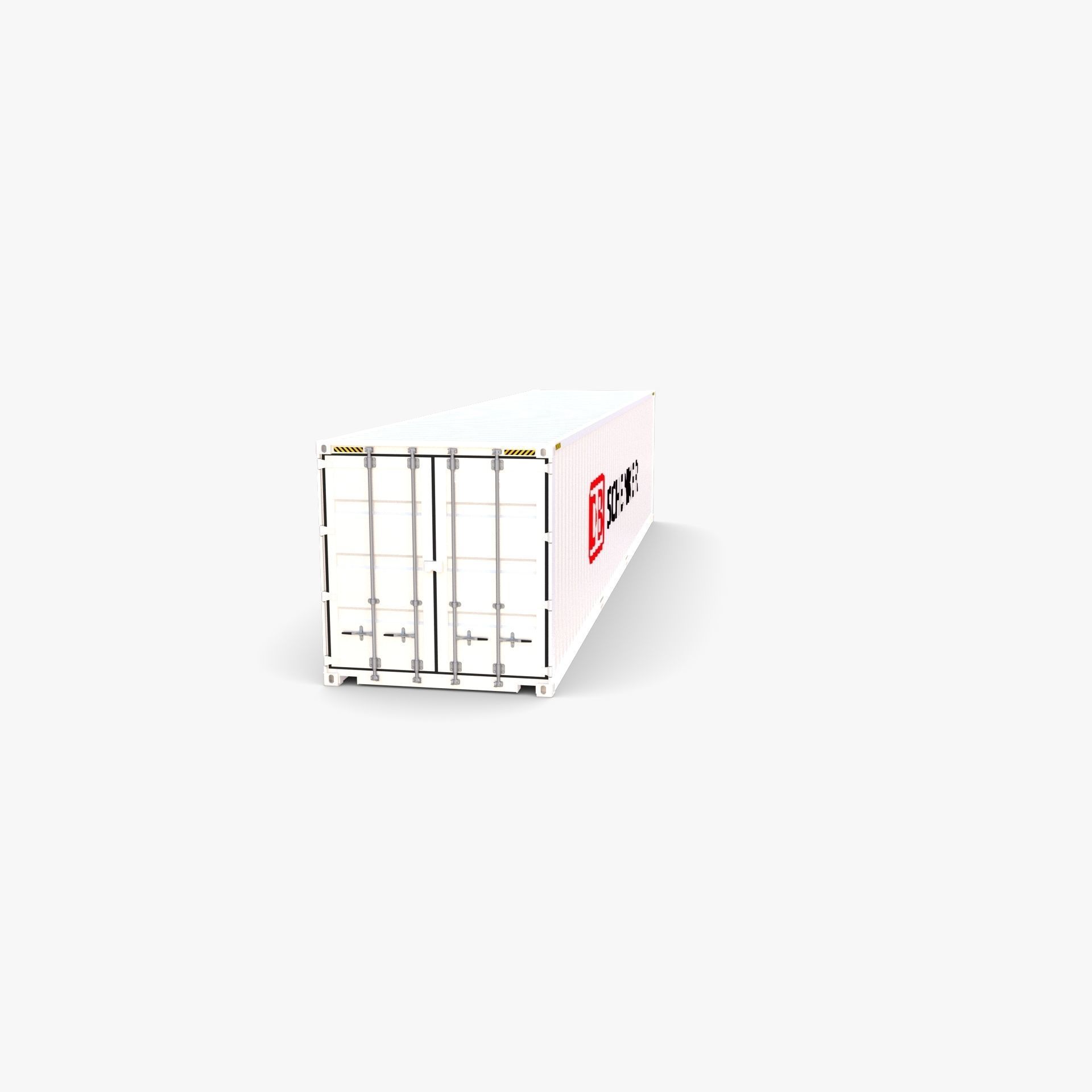 40ft Shipping Container DB Schenker 3D model_1