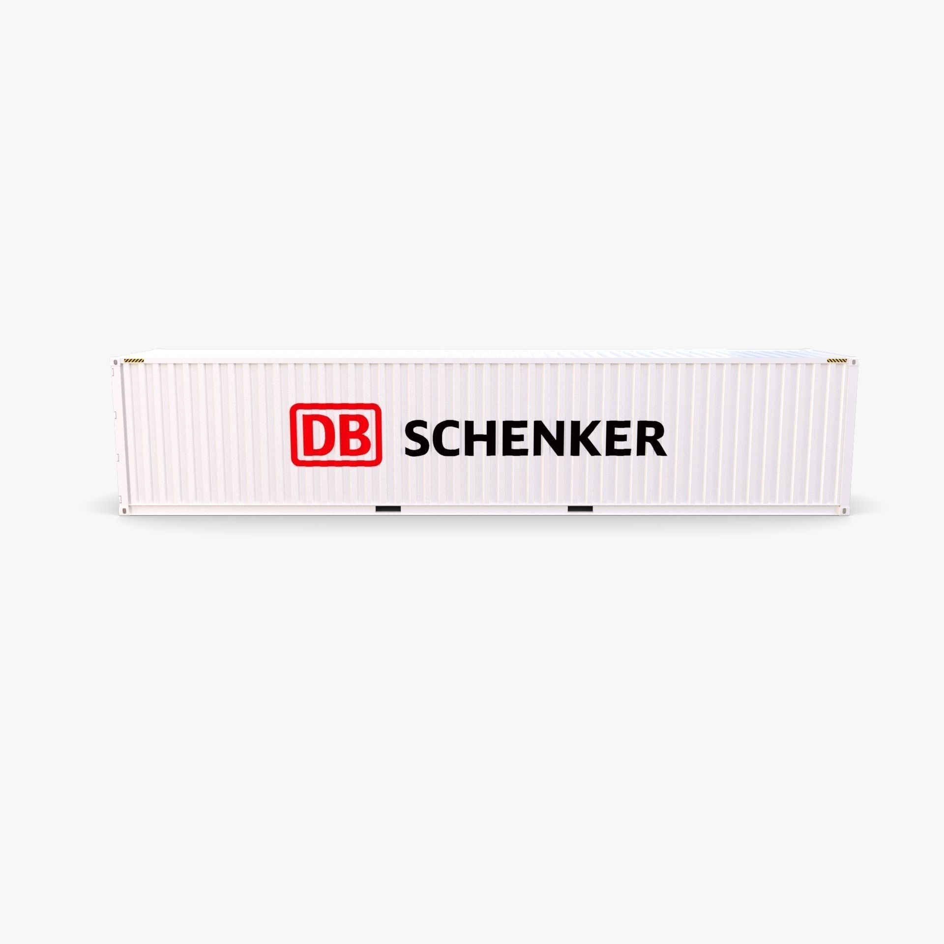 40ft Shipping Container DB Schenker 3D model_3