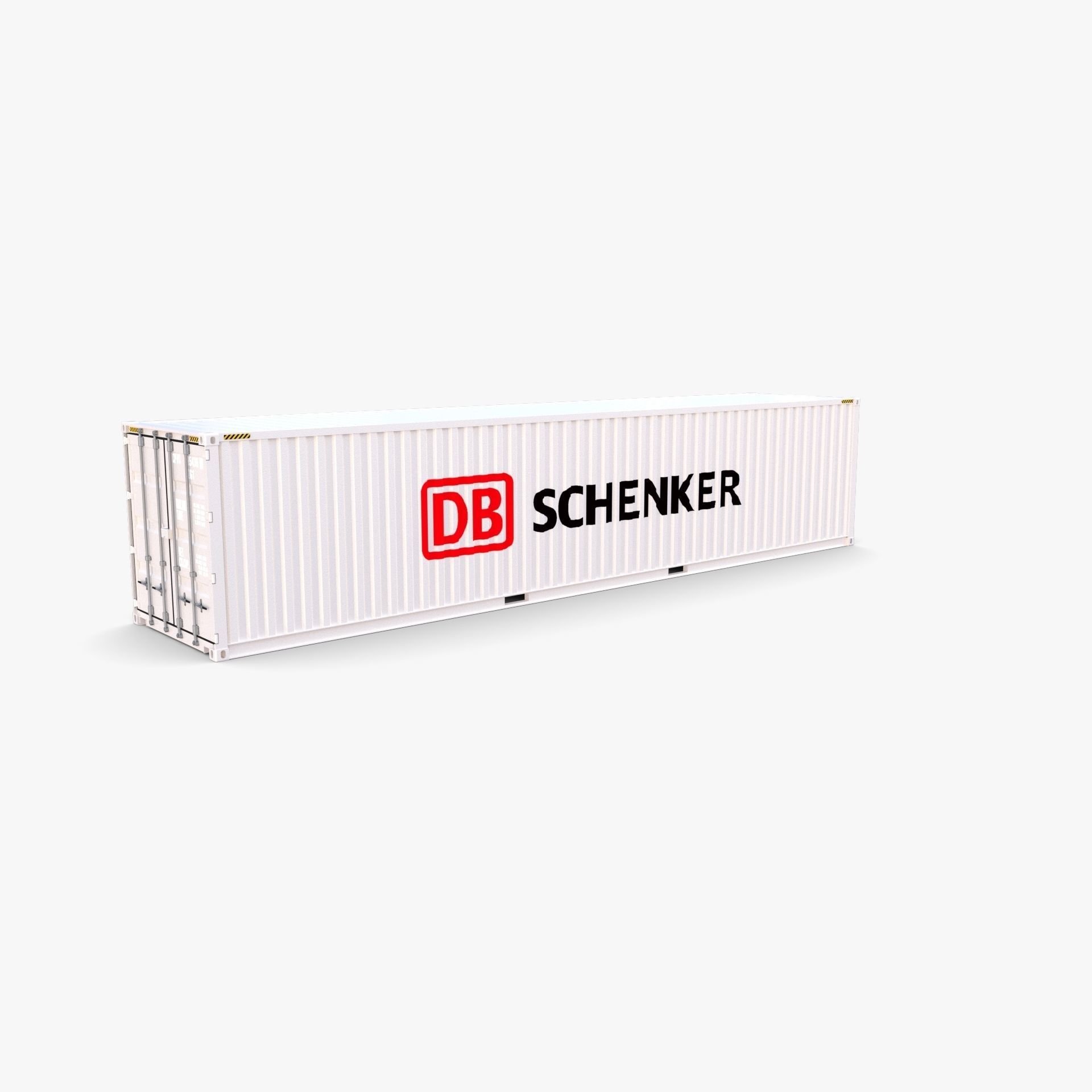 40ft Shipping Container DB Schenker 3D model_2