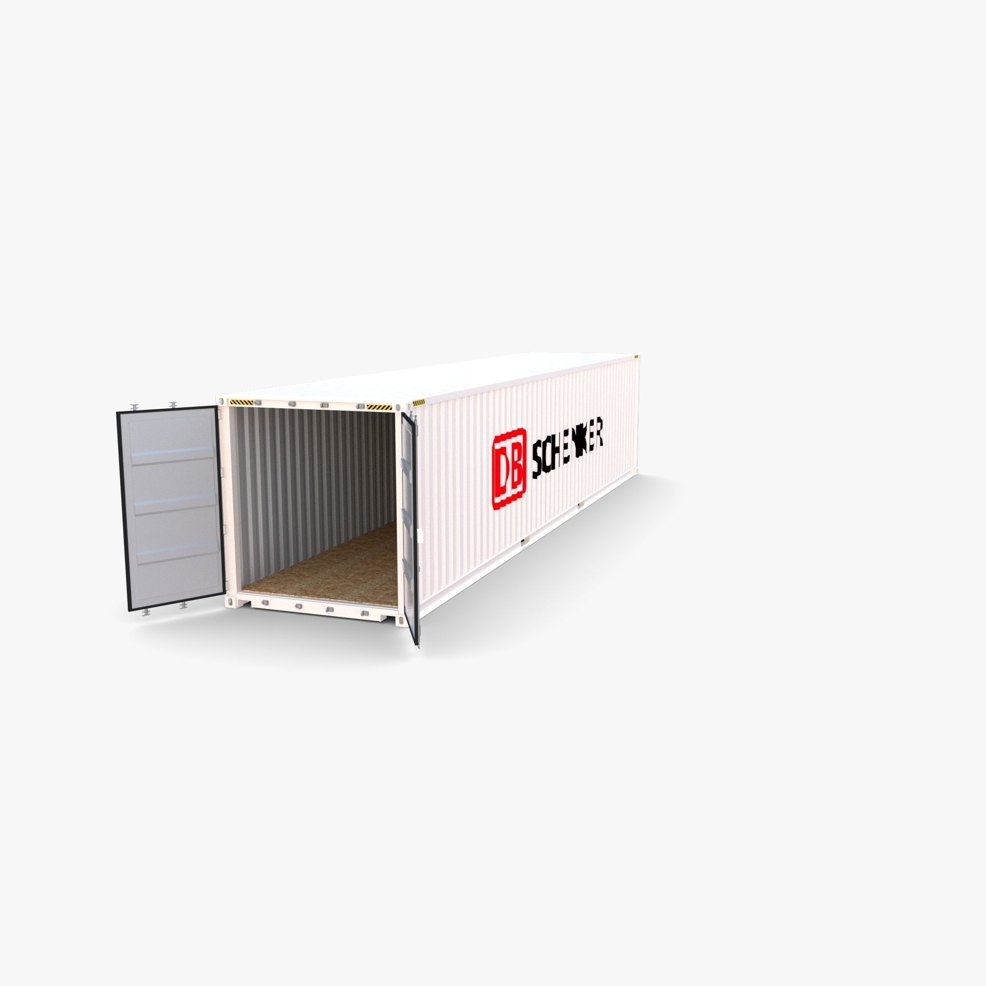 40ft Shipping Container DB Schenker 3D model_5