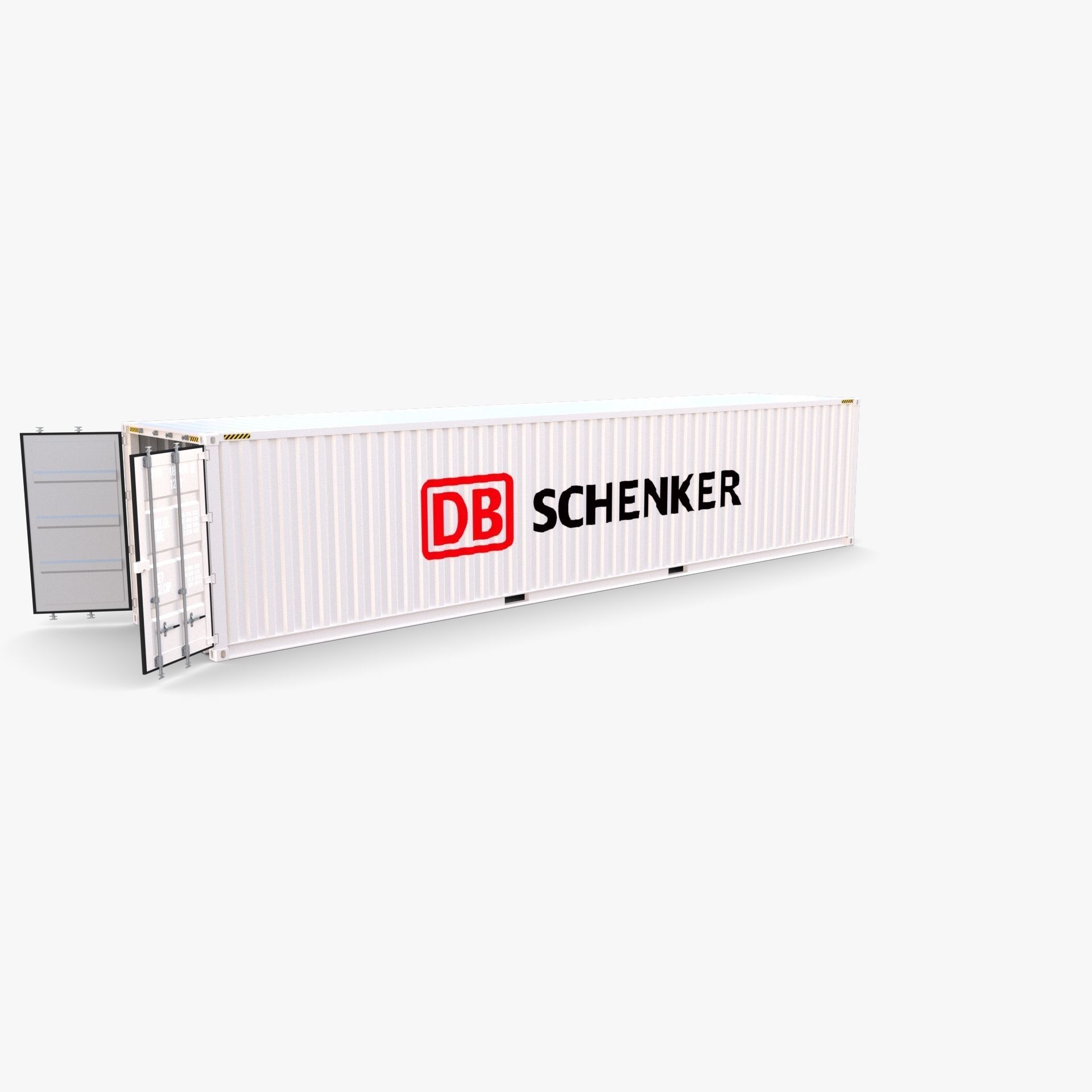 40ft Shipping Container DB Schenker 3D model_6
