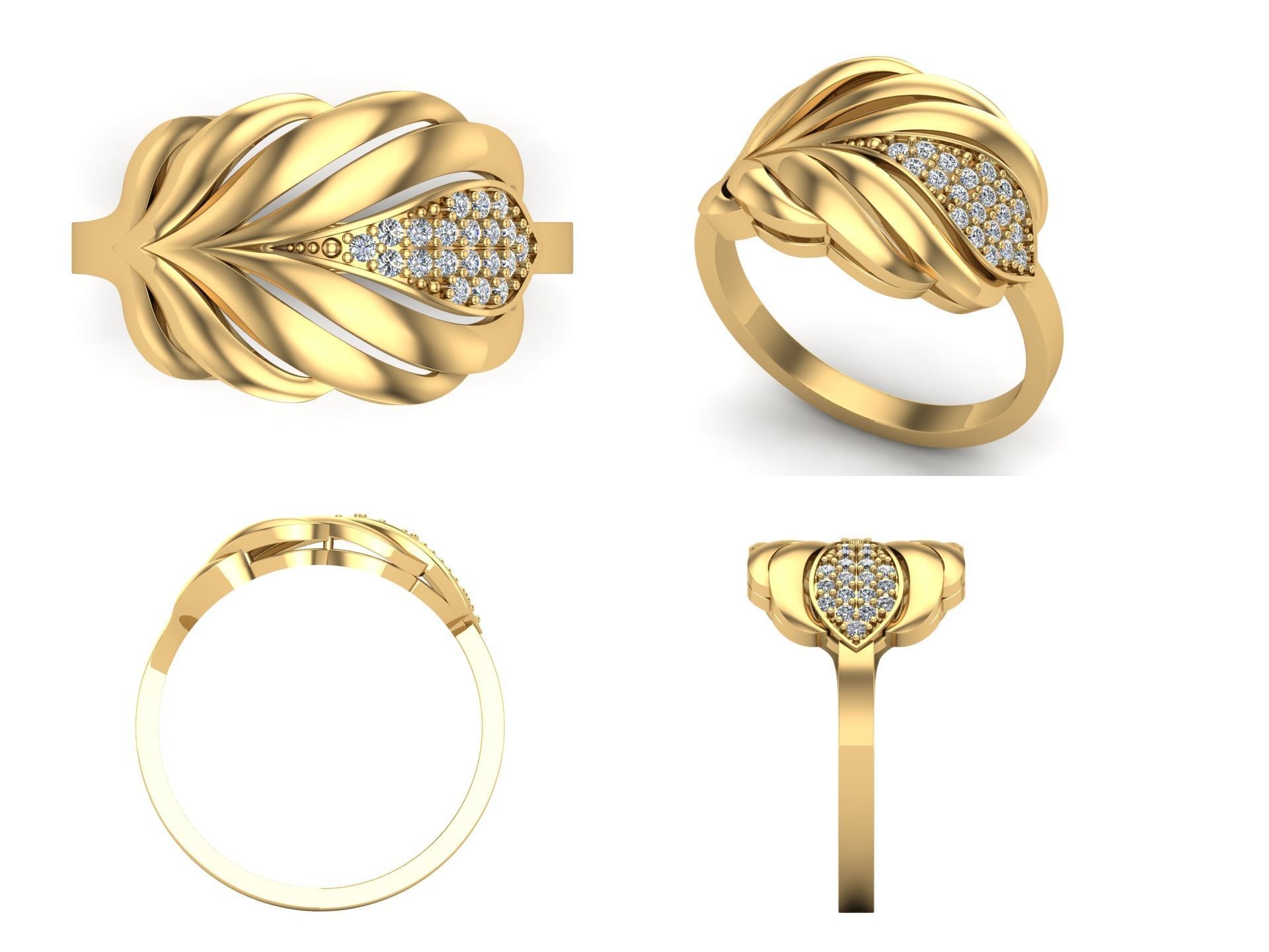 Ring kt38 3D print model_3