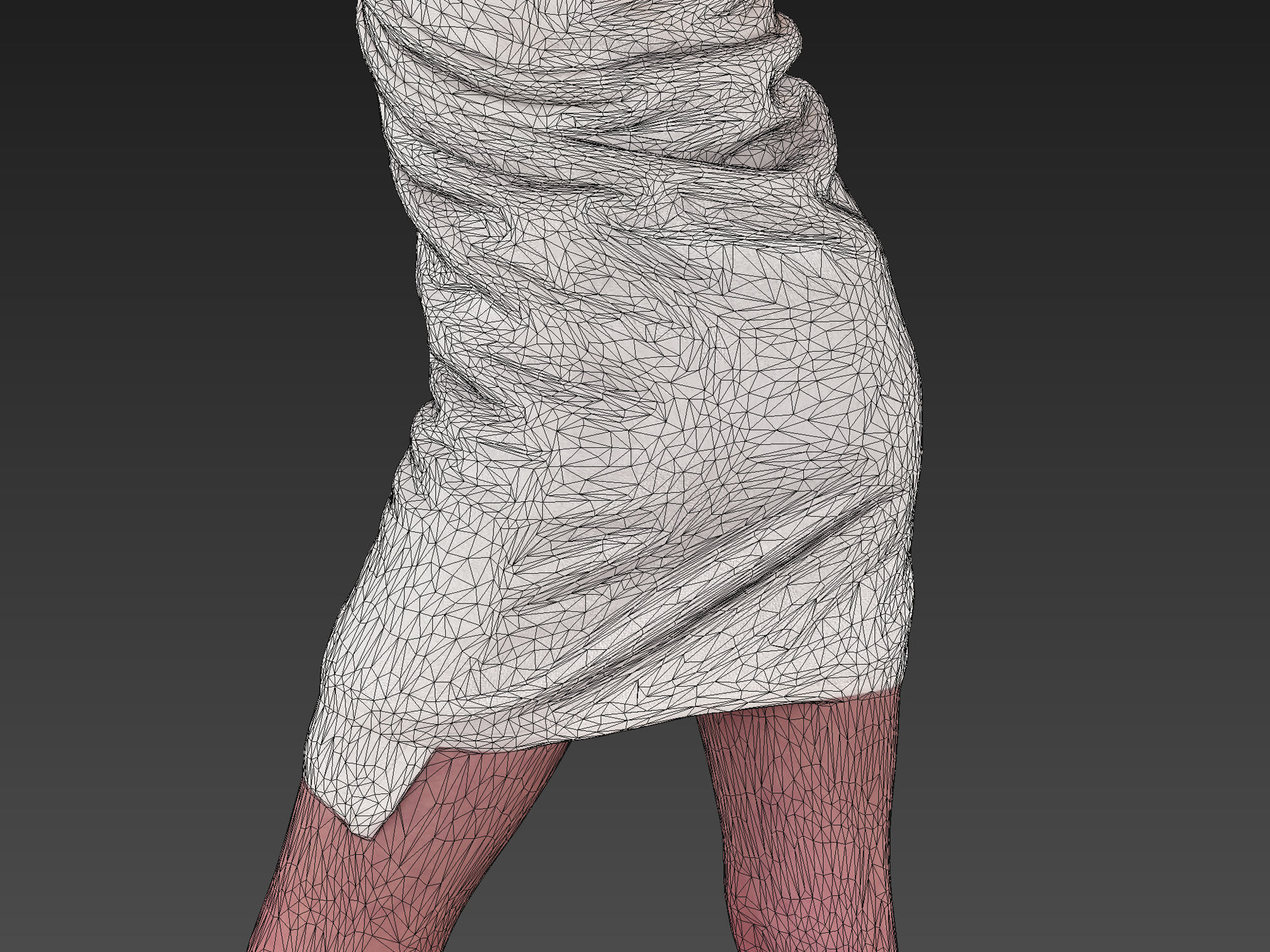 Girl in Towel 3D model_7