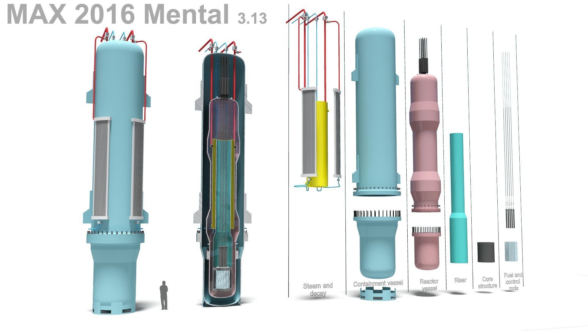Generic Small Modular Reactor - PWR 3D model_19