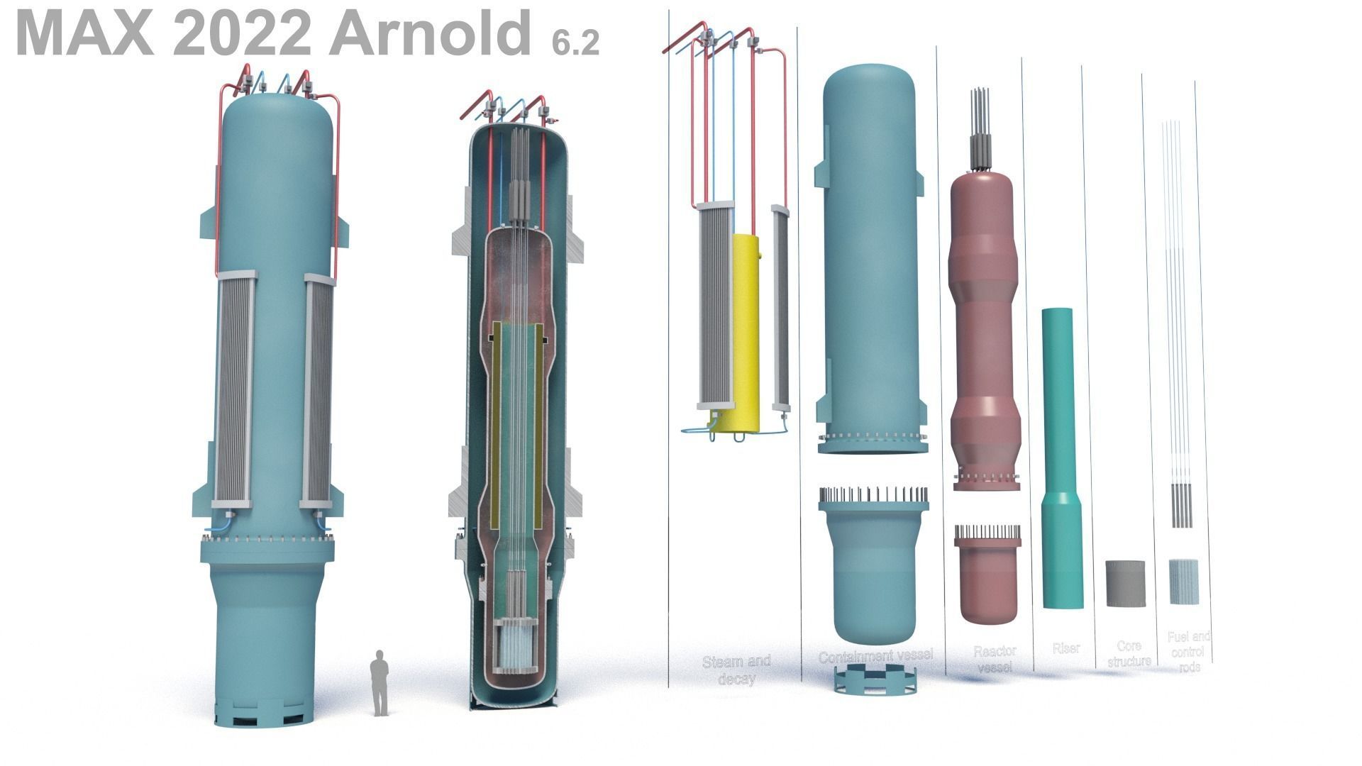 Generic Small Modular Reactor - PWR 3D model_16
