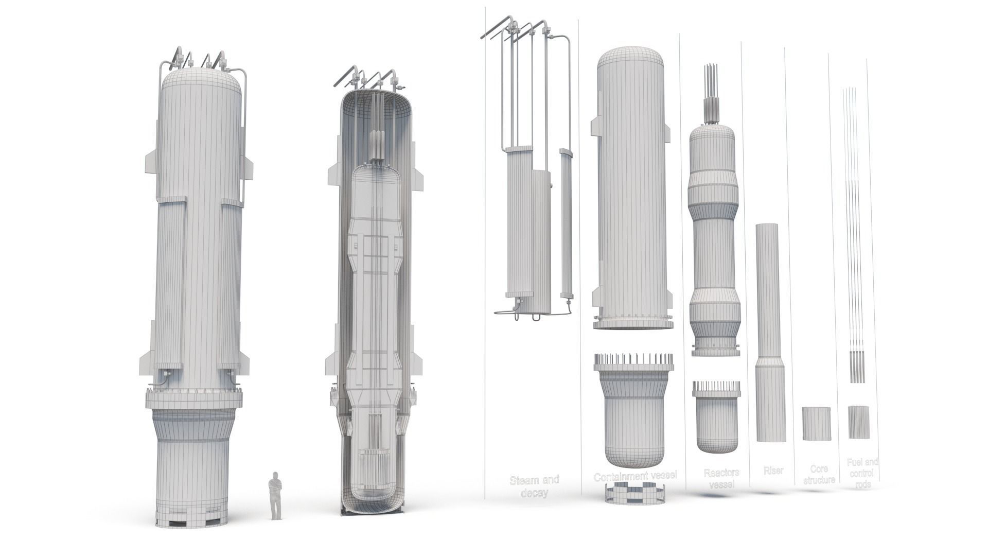 Generic Small Modular Reactor - PWR 3D model_13