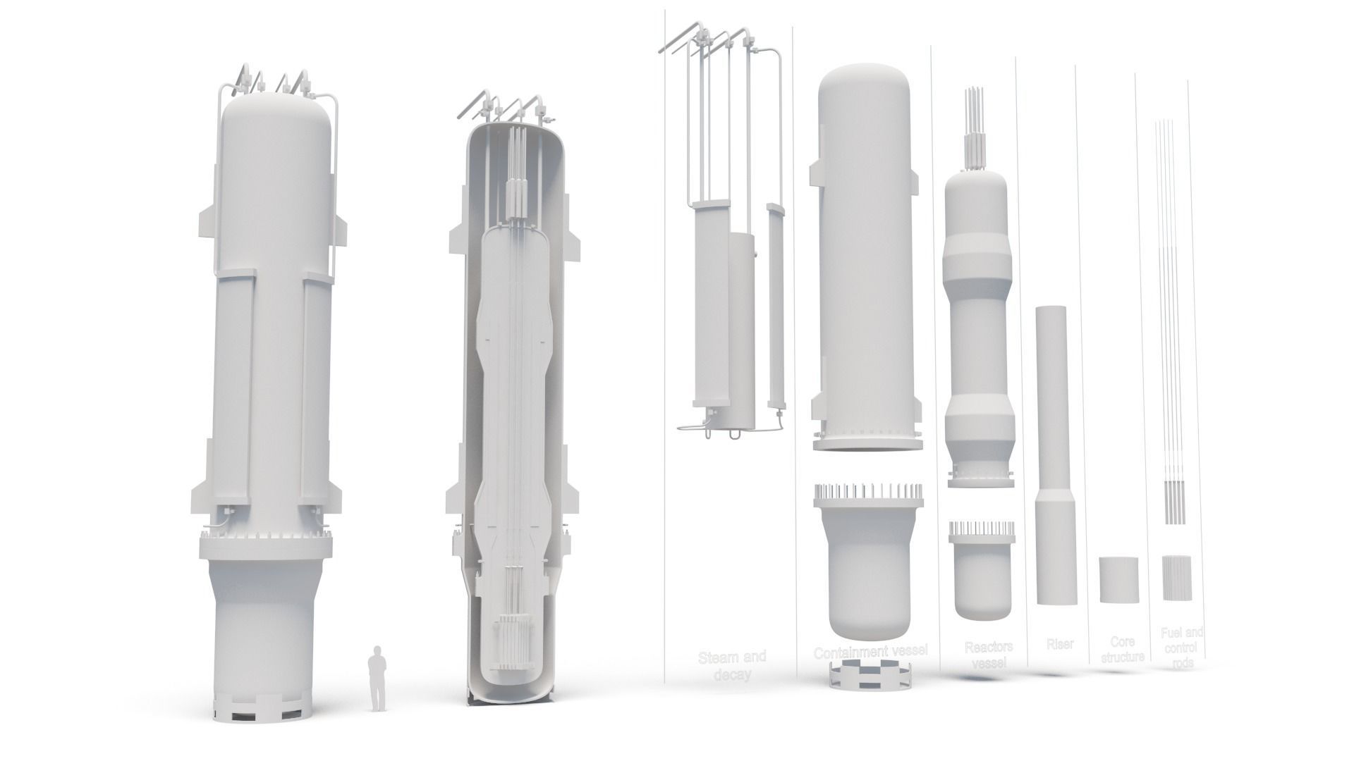 Generic Small Modular Reactor - PWR 3D model_12
