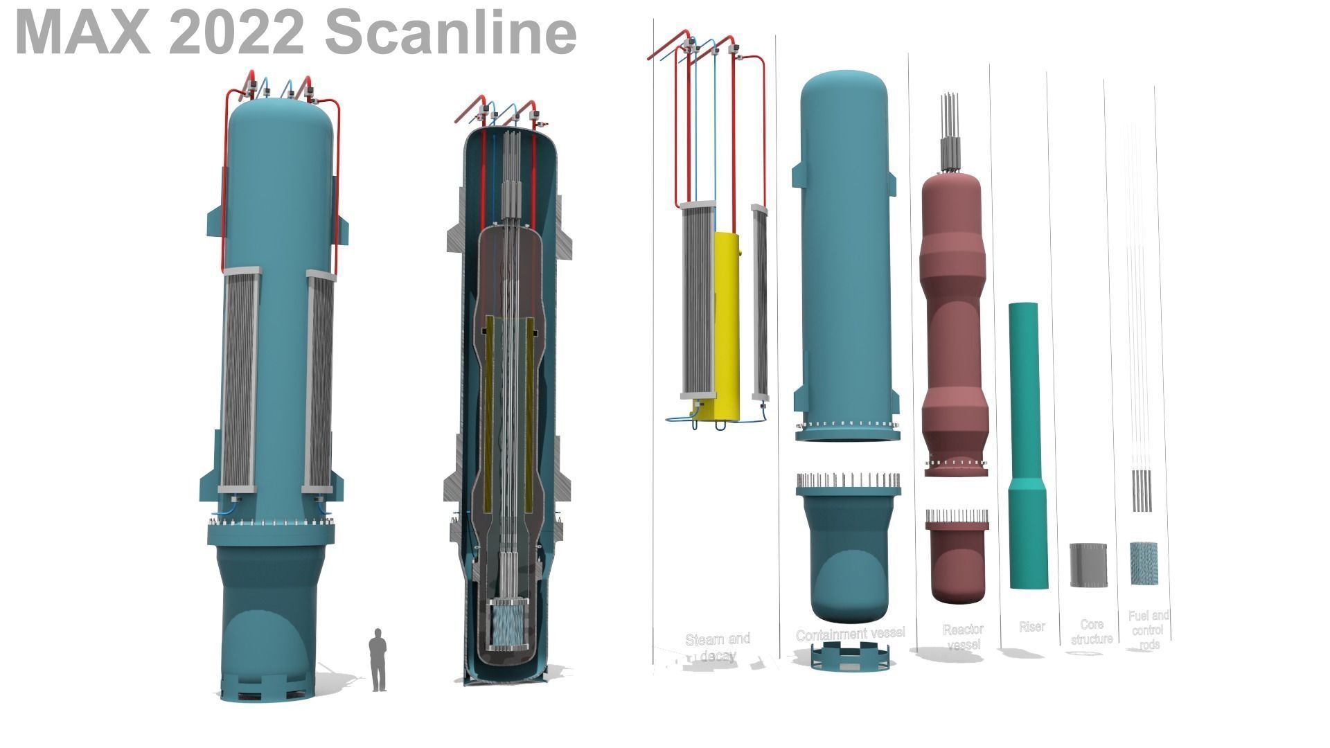 Generic Small Modular Reactor - PWR 3D model_17