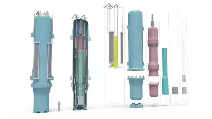 Generic Small Modular Reactor - PWR 3D model