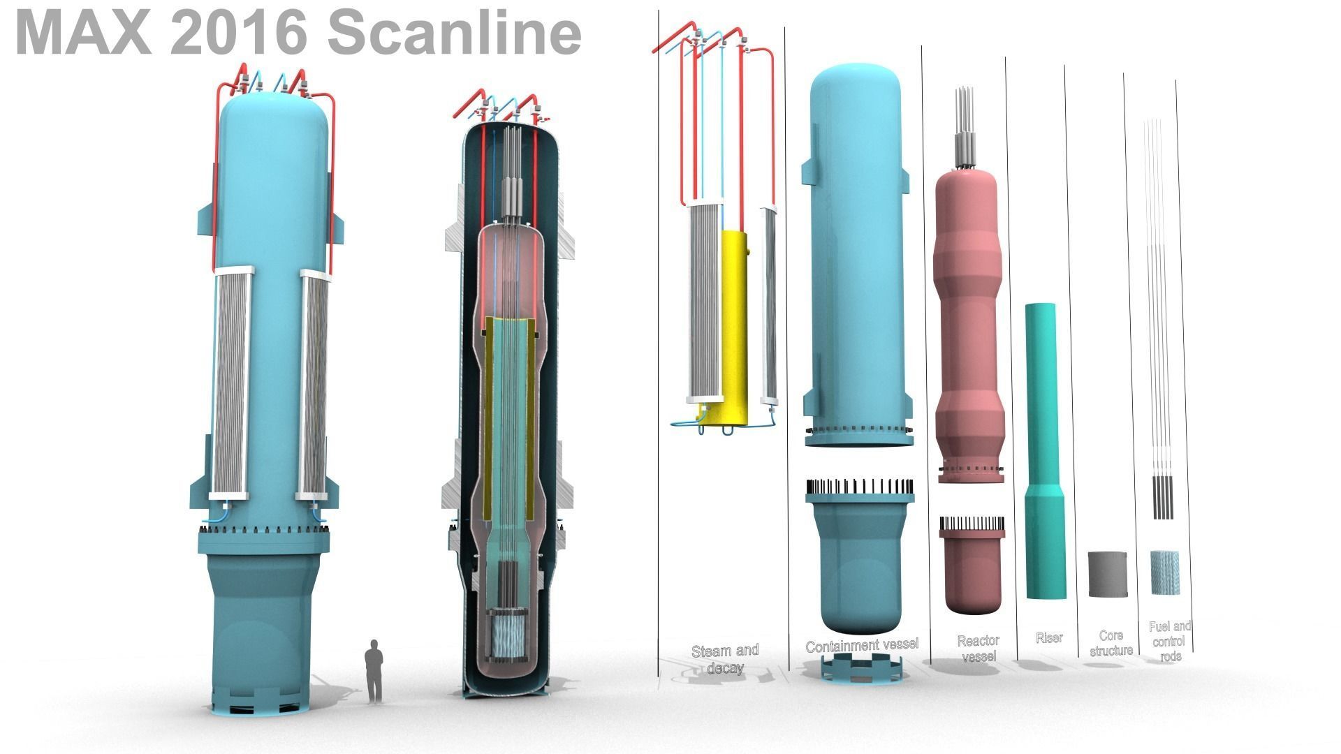 Generic Small Modular Reactor - PWR 3D model_20