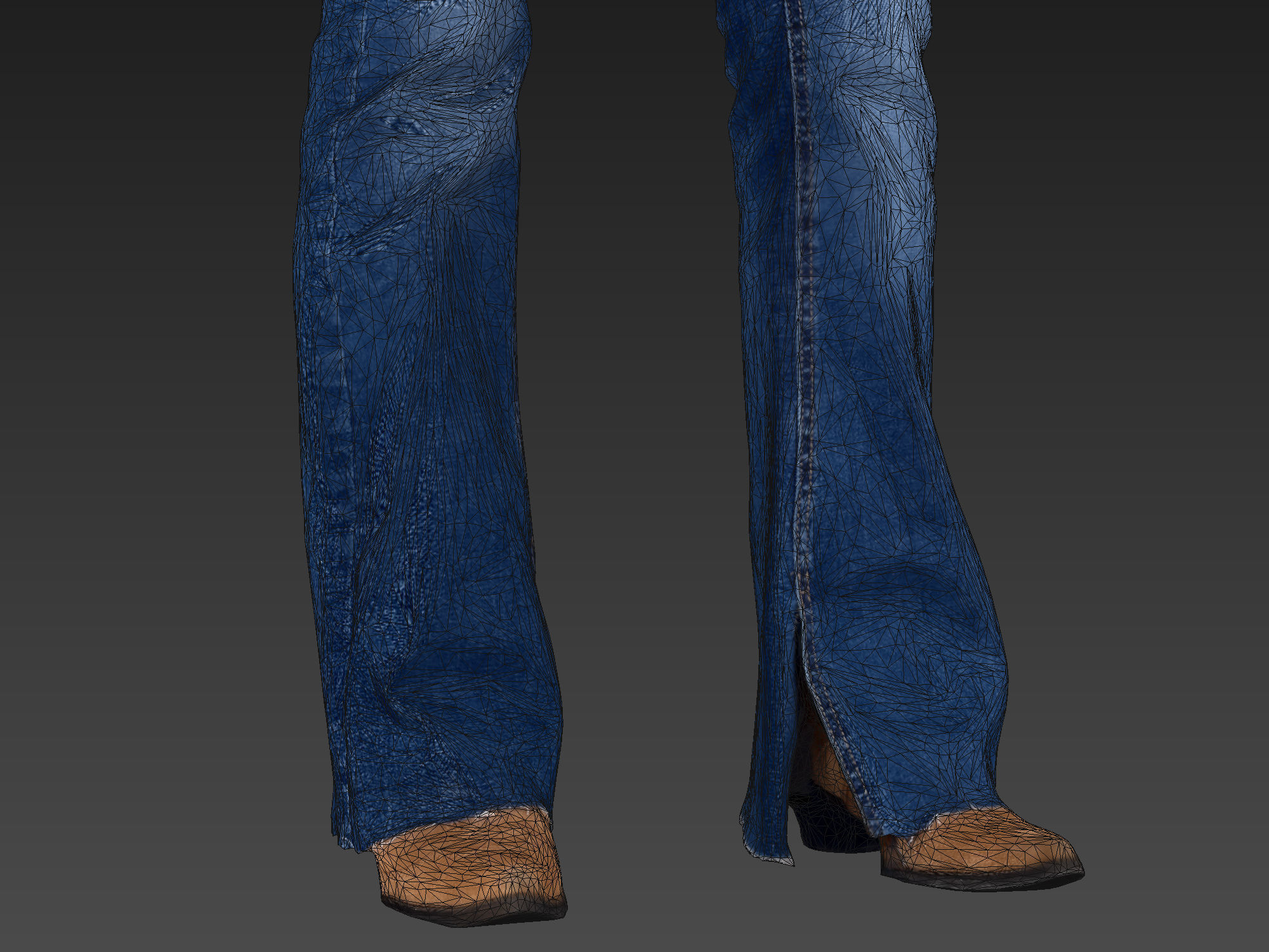 Slender Tanned Girl 3D model_8