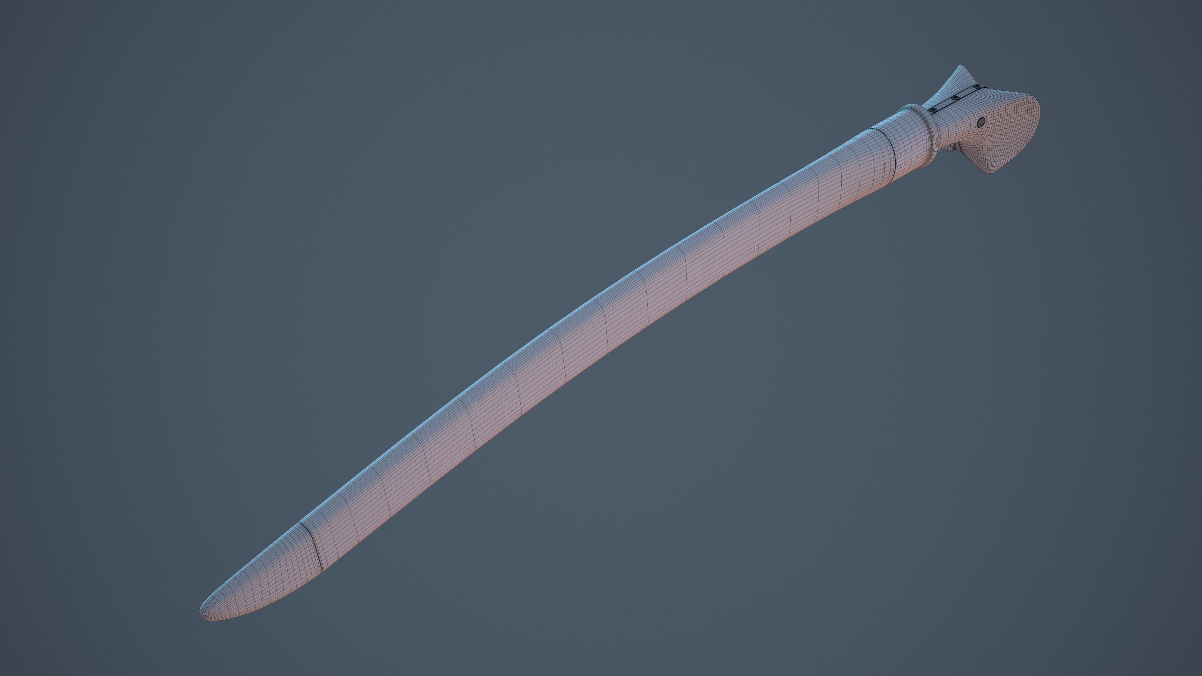 Turkish scimitar 3D model_11