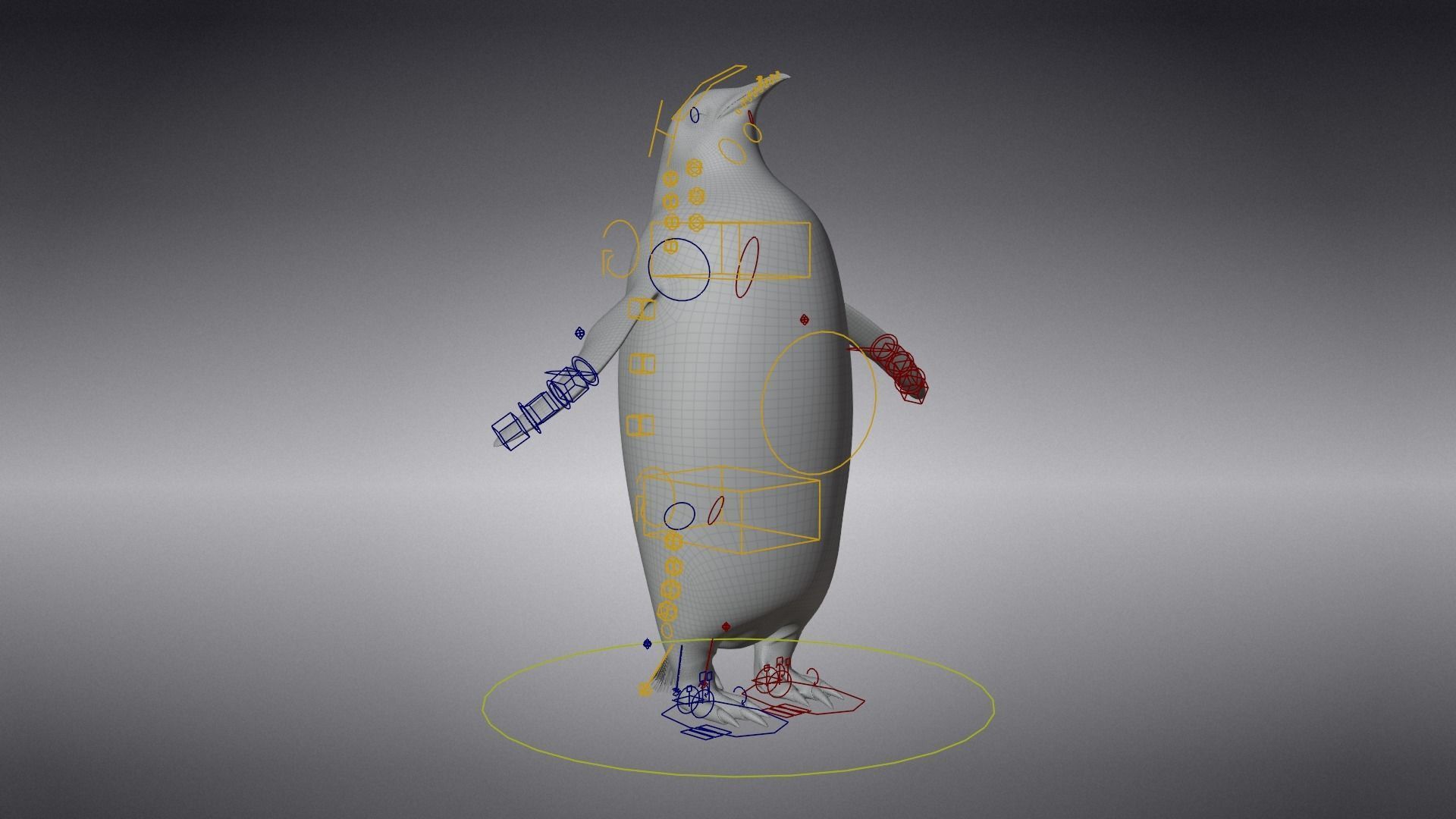 Emperor Penguin Rigged  VFX Grace 3D model_8