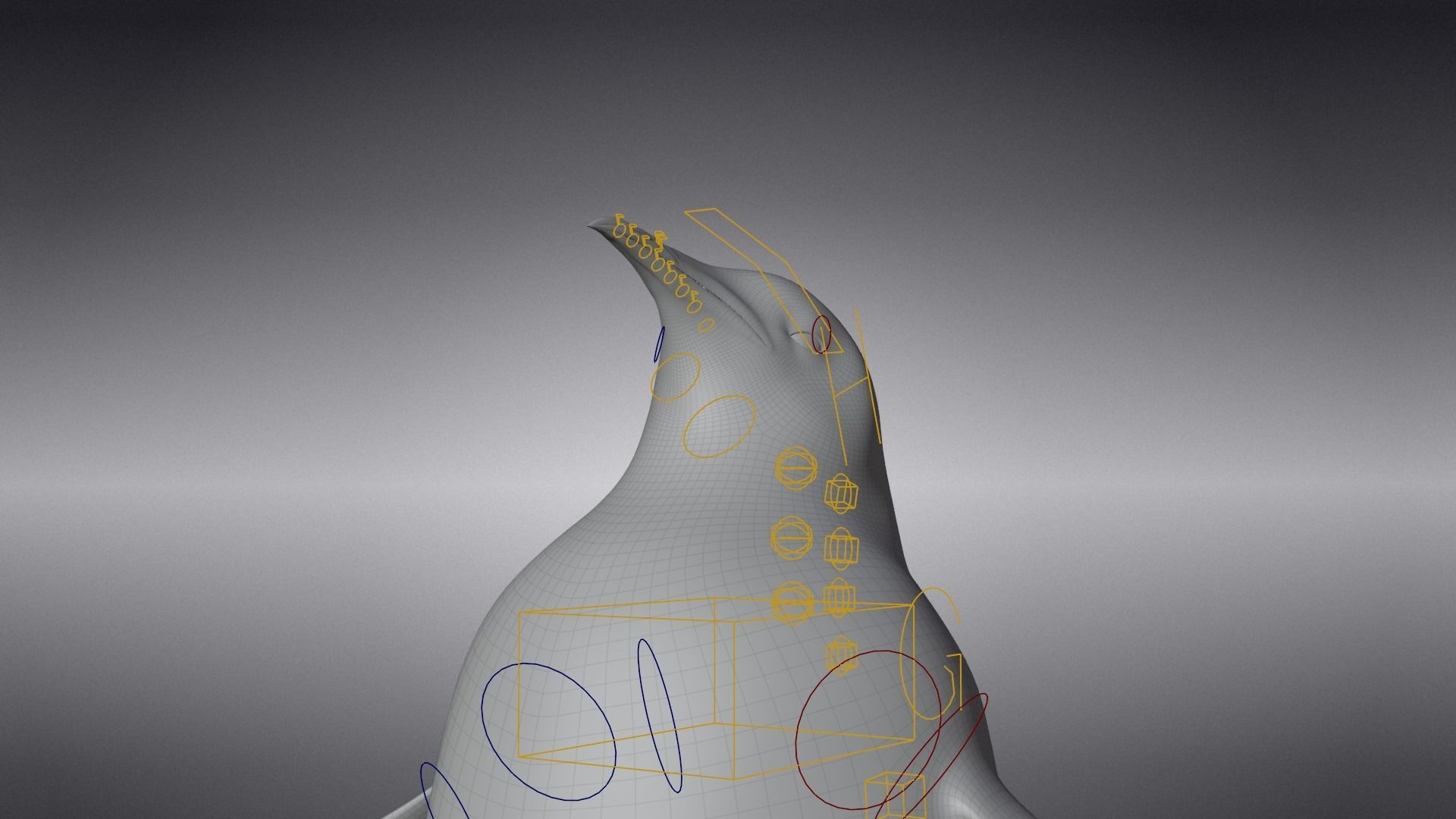 Emperor Penguin Rigged  VFX Grace 3D model_11