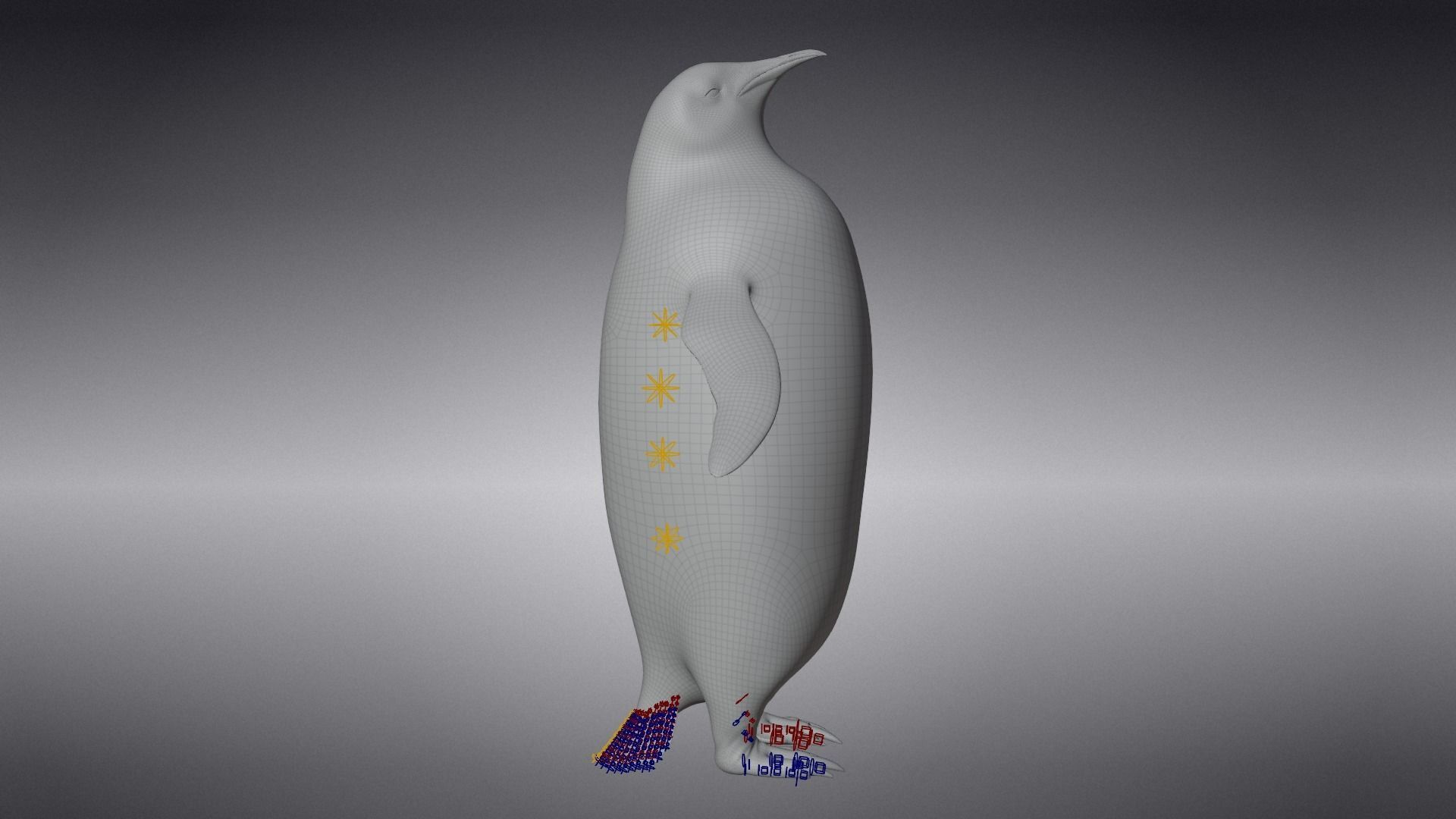 Emperor Penguin Rigged  VFX Grace 3D model_10
