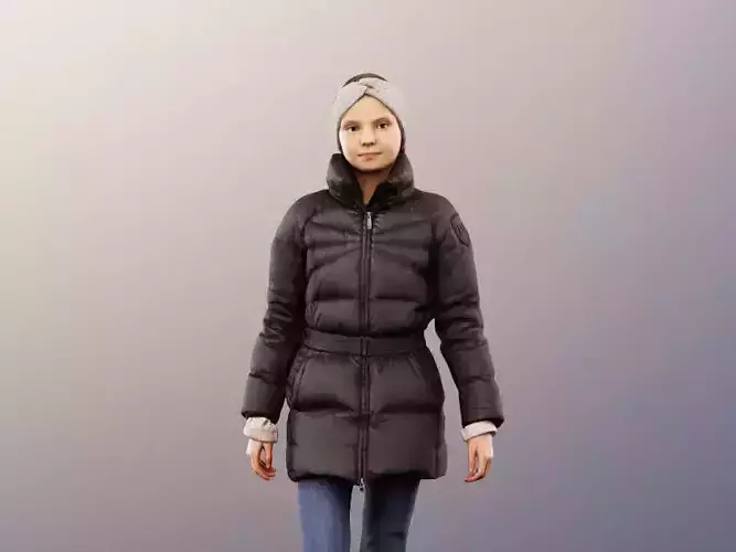 Lilly 12653 - Girl Walking Down Stairs Winter Outfit